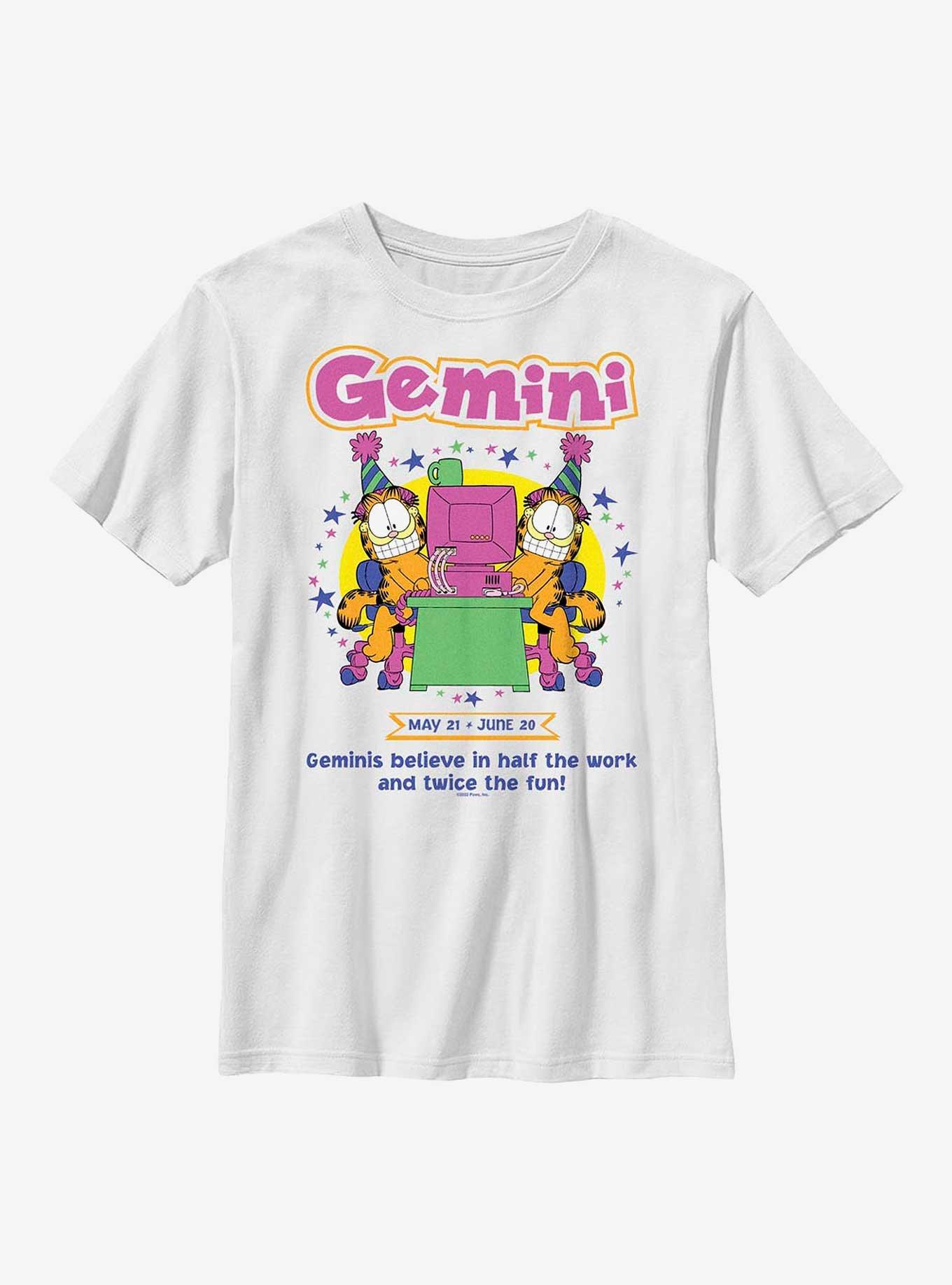 Garfield Gemini Horoscope Youth Girl's T-Shirt, , hi-res