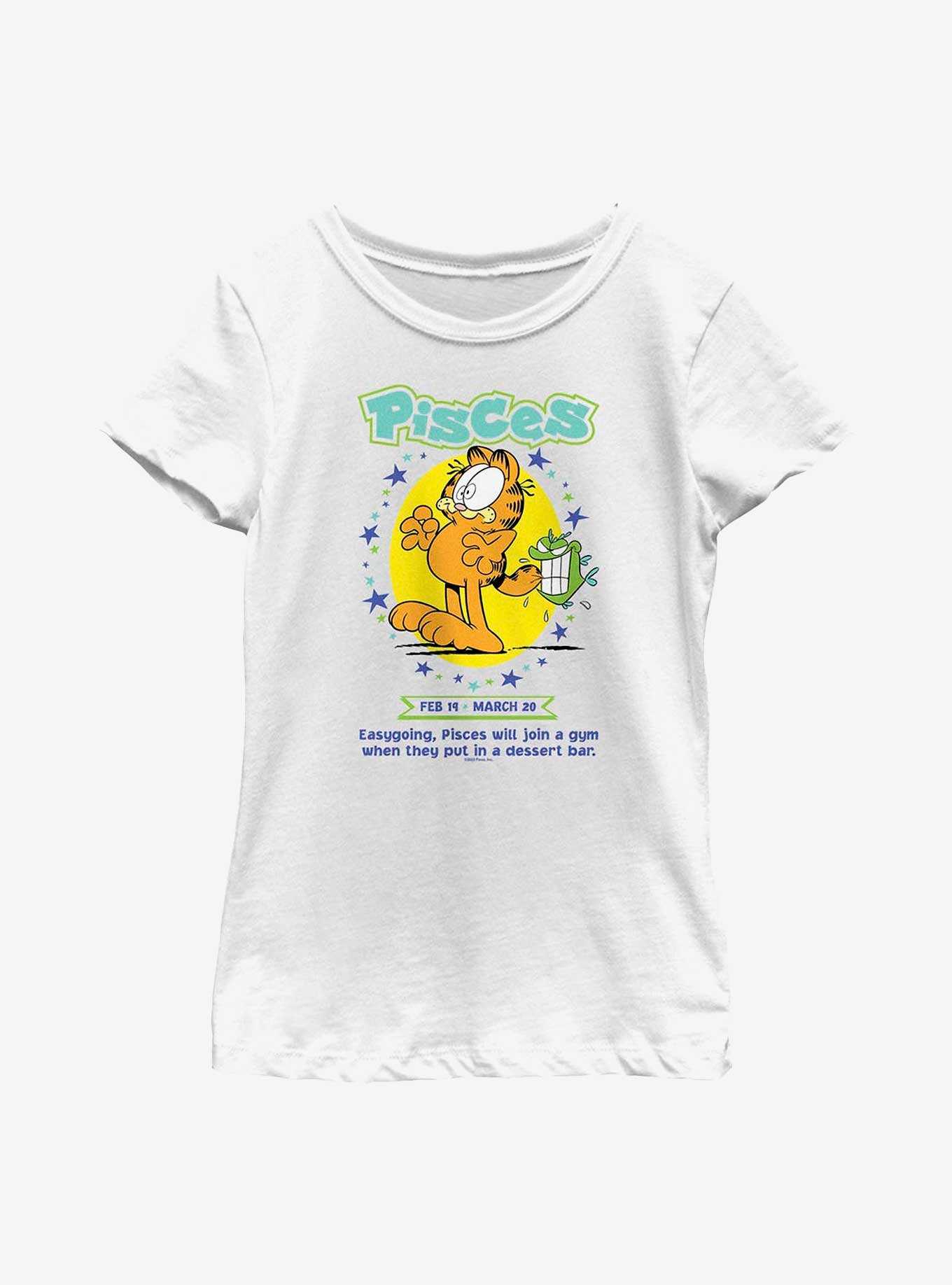 Garfield Pisces Horoscope Youth Girl's T-Shirt, , hi-res