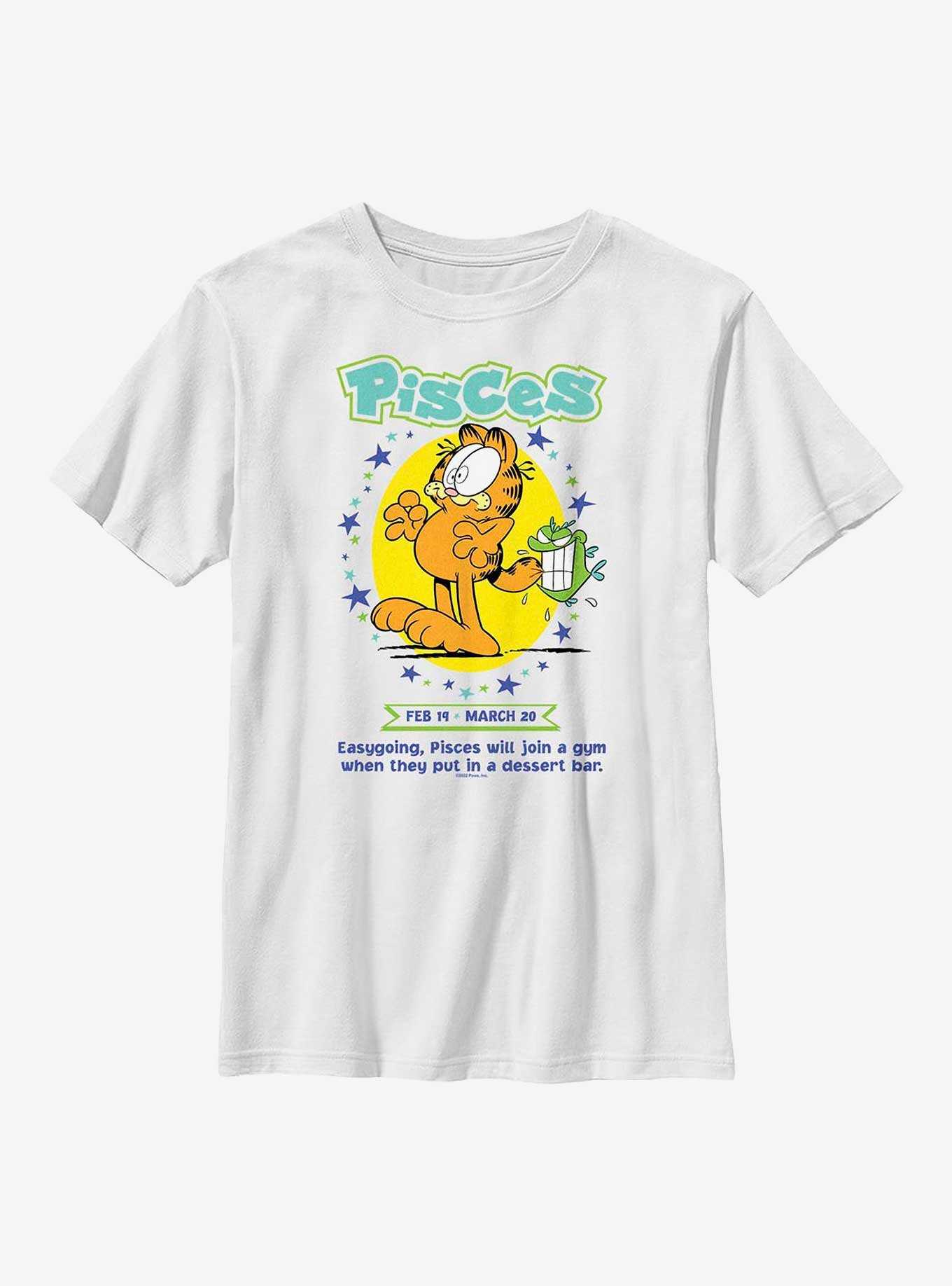 Garfield Pisces Horoscope Youth T-Shirt, , hi-res