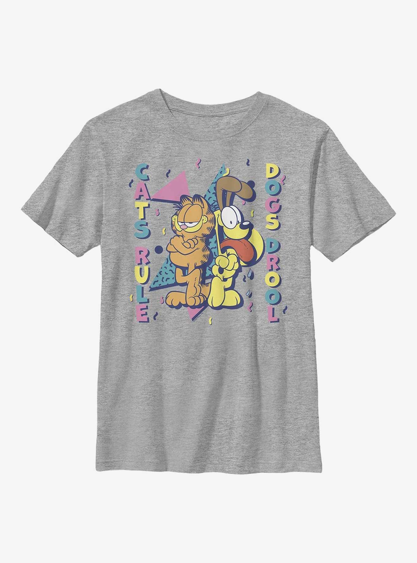 Garfield Cats Rule Youth T-Shirt, ATH HTR, hi-res