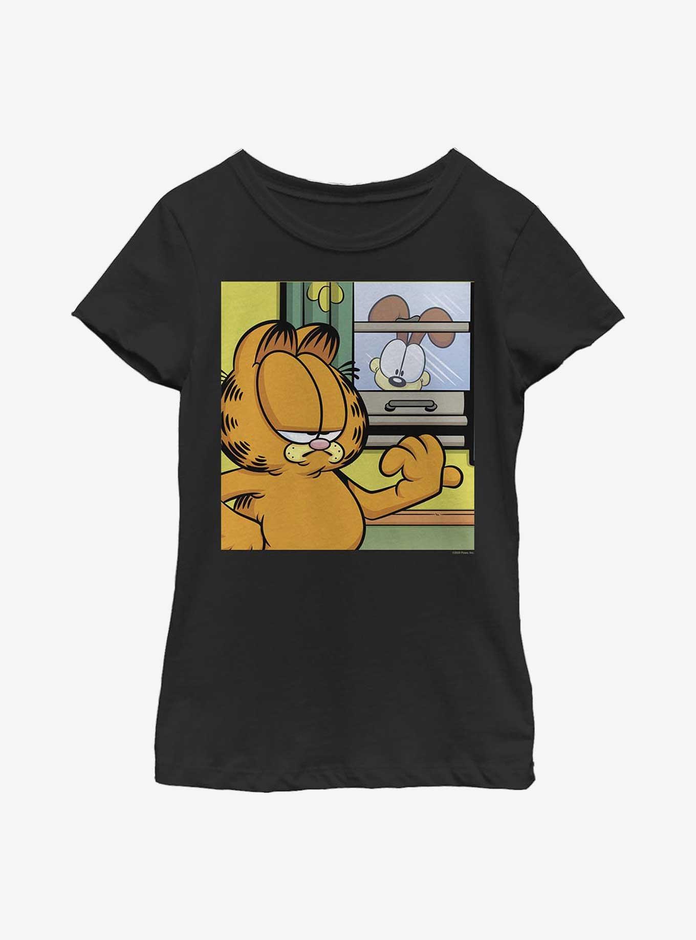 Garfield Window Talk Youth Girl's T-Shirt, , hi-res