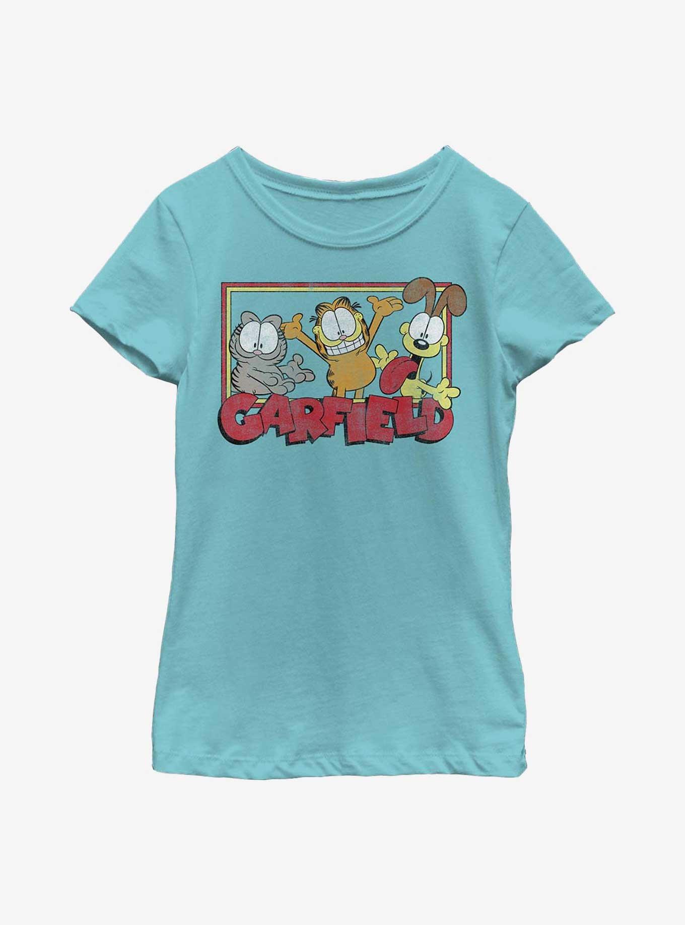 Garfield Nermal and Odie Youth Girl's T-Shirt, TAHI BLUE, hi-res