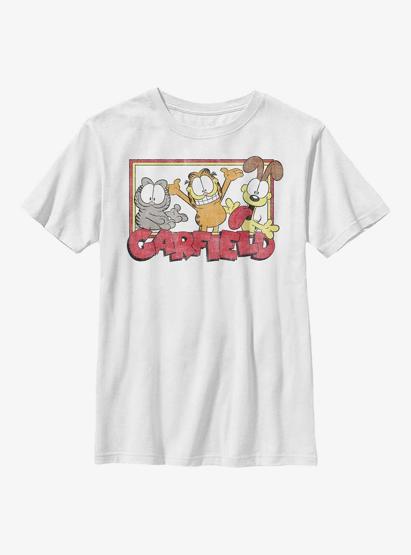 Garfield Nermal and Odie Youth T-Shirt, WHITE, hi-res