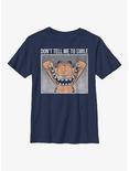 Garfield Don't Tell Me To Smile Youth T-Shirt, NAVY, hi-res