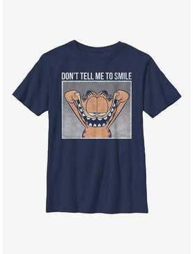 Garfield Don't Tell Me To Smile Youth T-Shirt, , hi-res