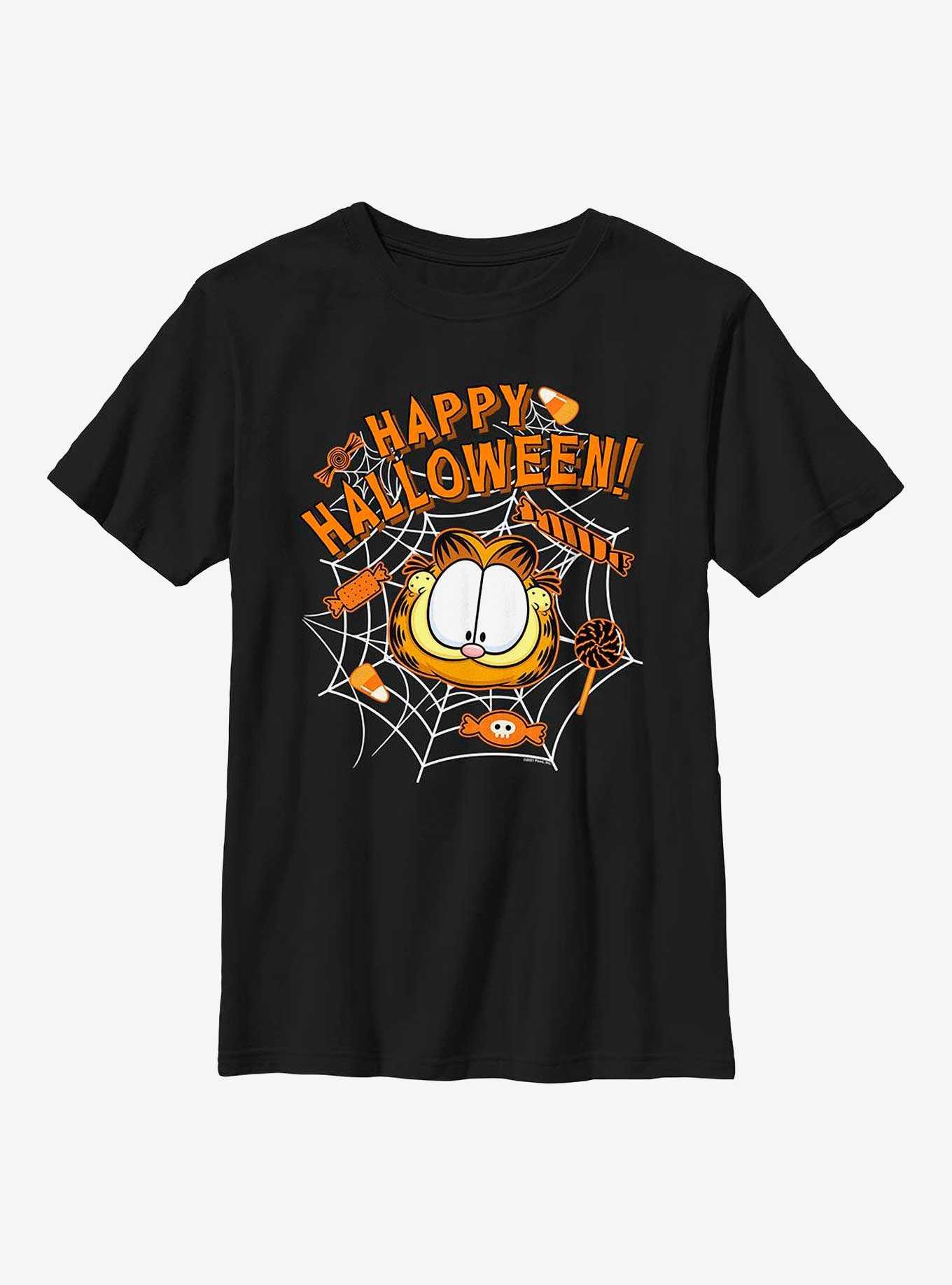 Garfield Candy Web Cat Youth T-Shirt, , hi-res