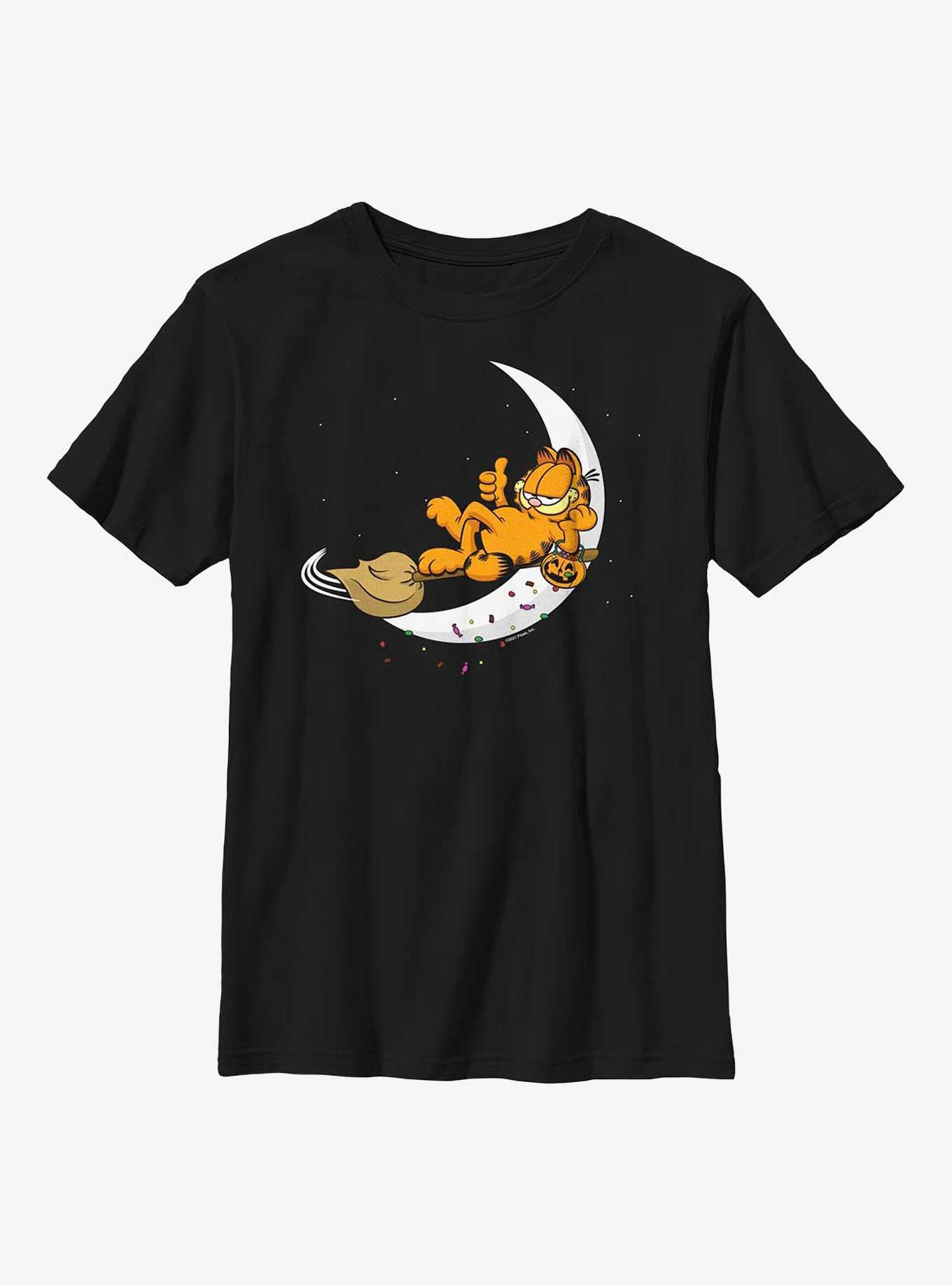 Garfield A Candy Cat Youth T-Shirt, BLACK, hi-res