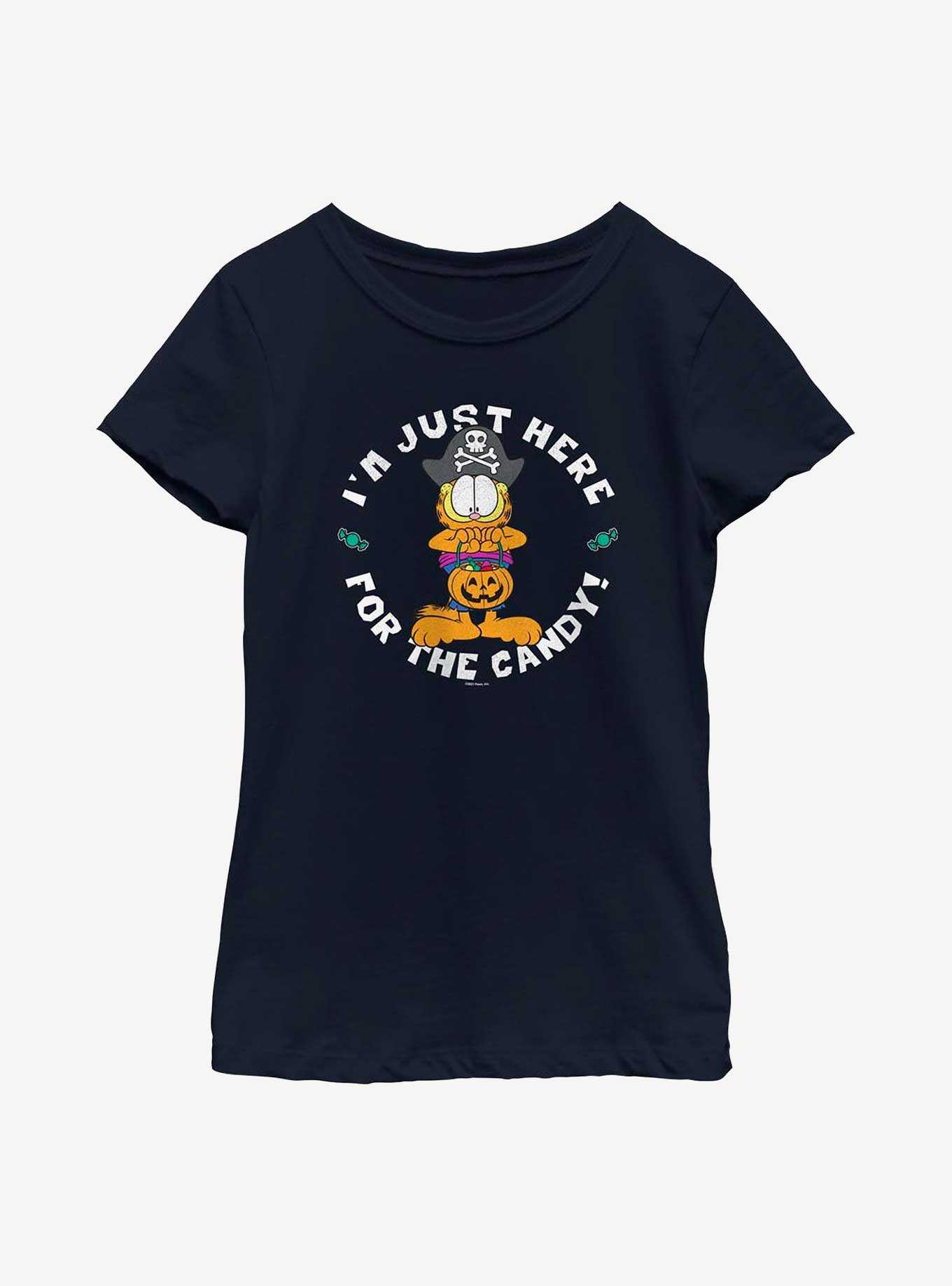 Garfield Here For Candy Youth Girl's T-Shirt, , hi-res