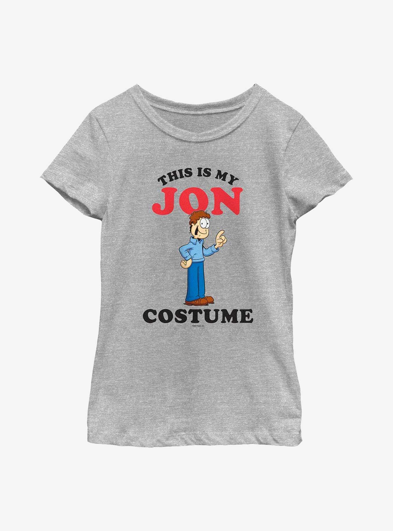 Garfield Jon Costume Youth Girl's T-Shirt, ATH HTR, hi-res