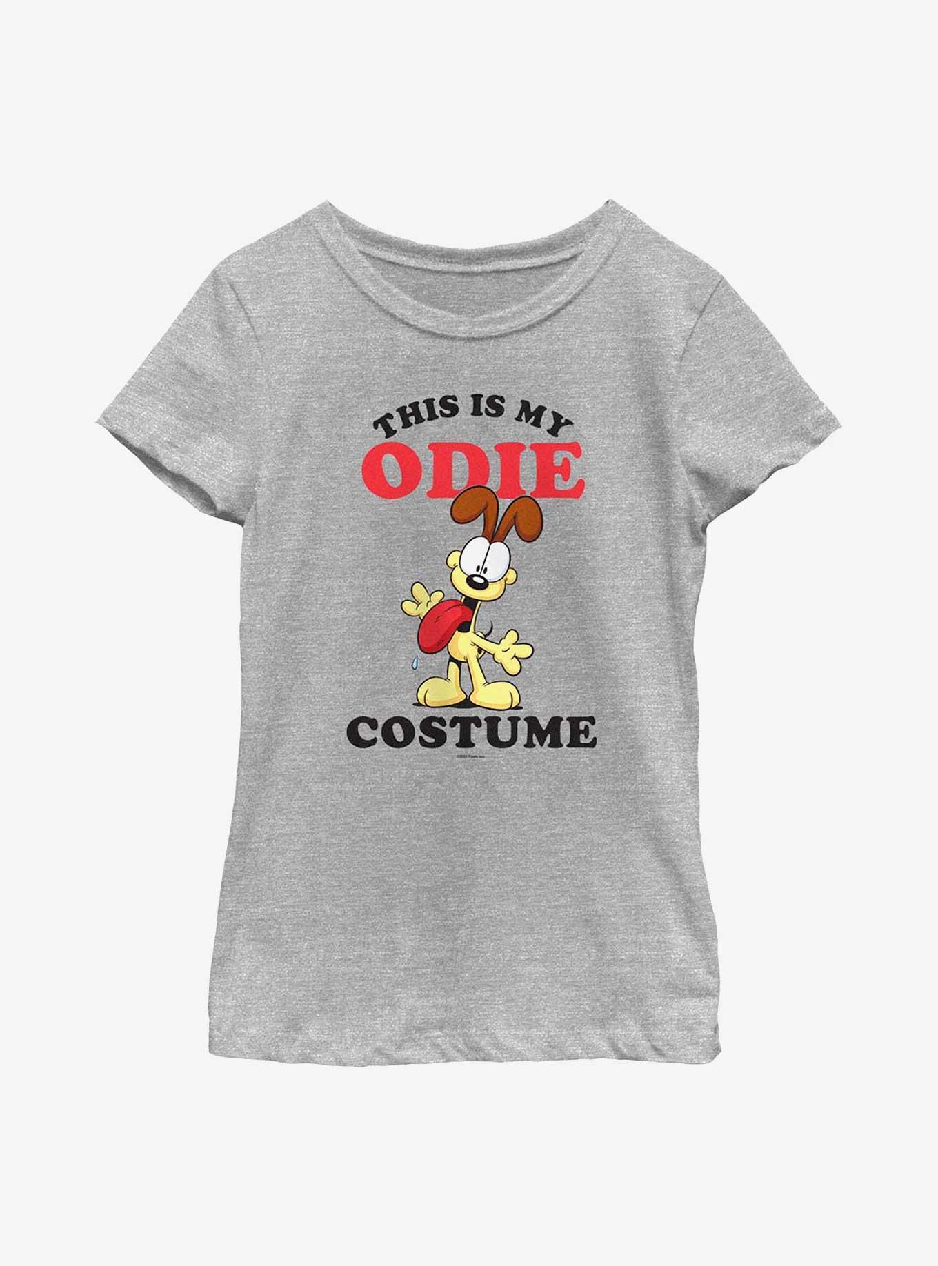 Garfield Odie Costume Youth Girl's T-Shirt, ATH HTR, hi-res