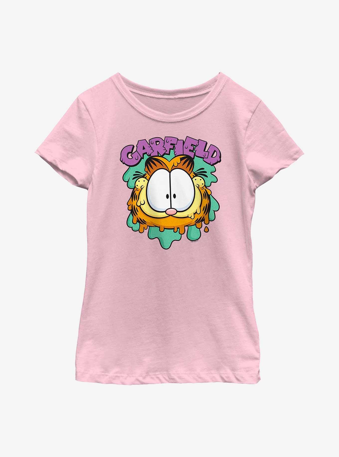 Garfield Slime Garfield Youth Girl's T-Shirt, PINK, hi-res