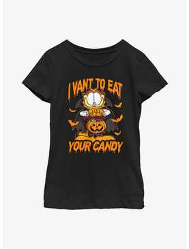 Garfield Dracula Cat Youth Girl's T-Shirt, , hi-res