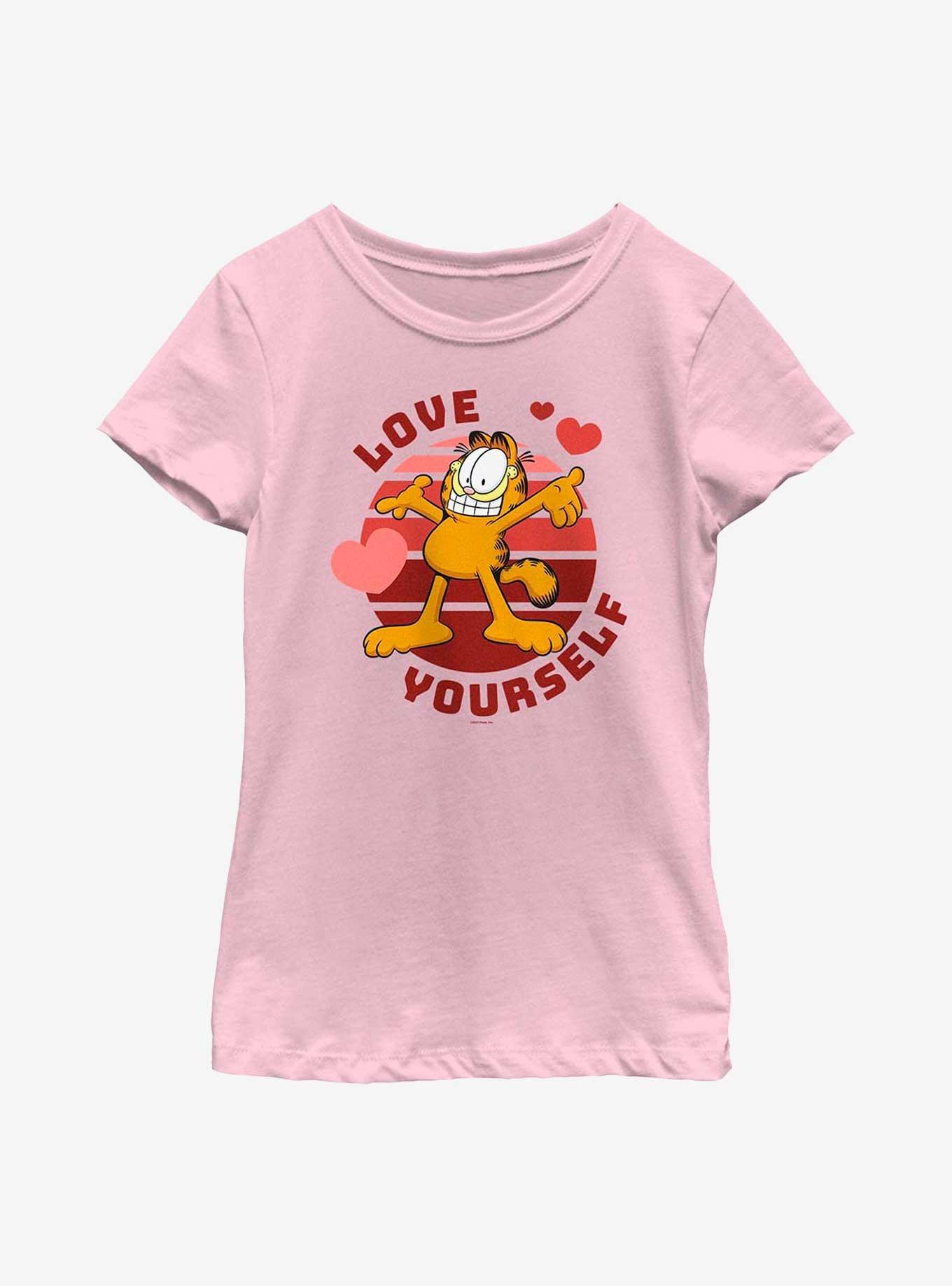 Garfield Self Love Youth Girl's T-Shirt, , hi-res