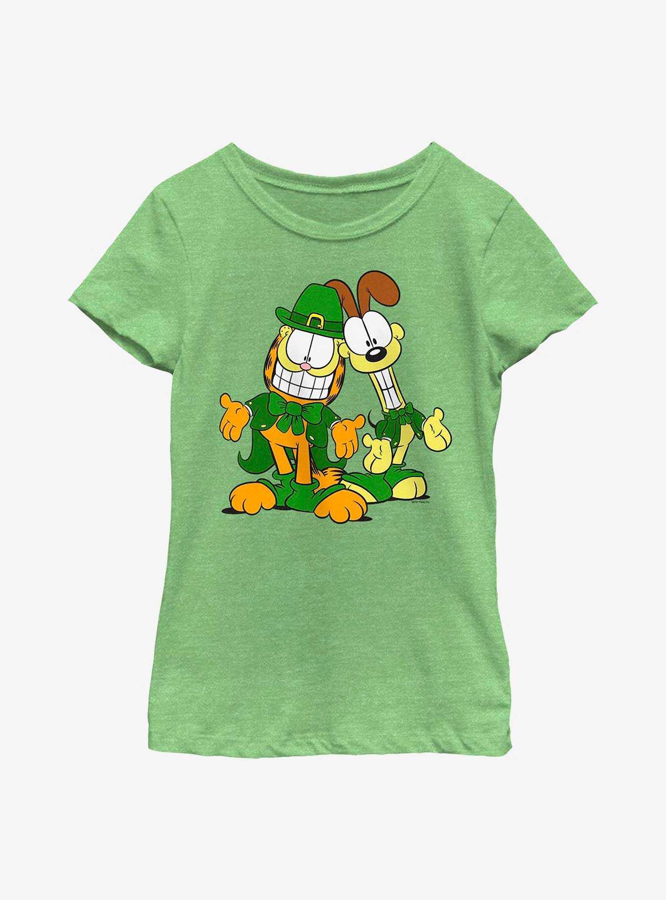 Garfield Leprechaun Duo Youth Girl's T-Shirt, , hi-res