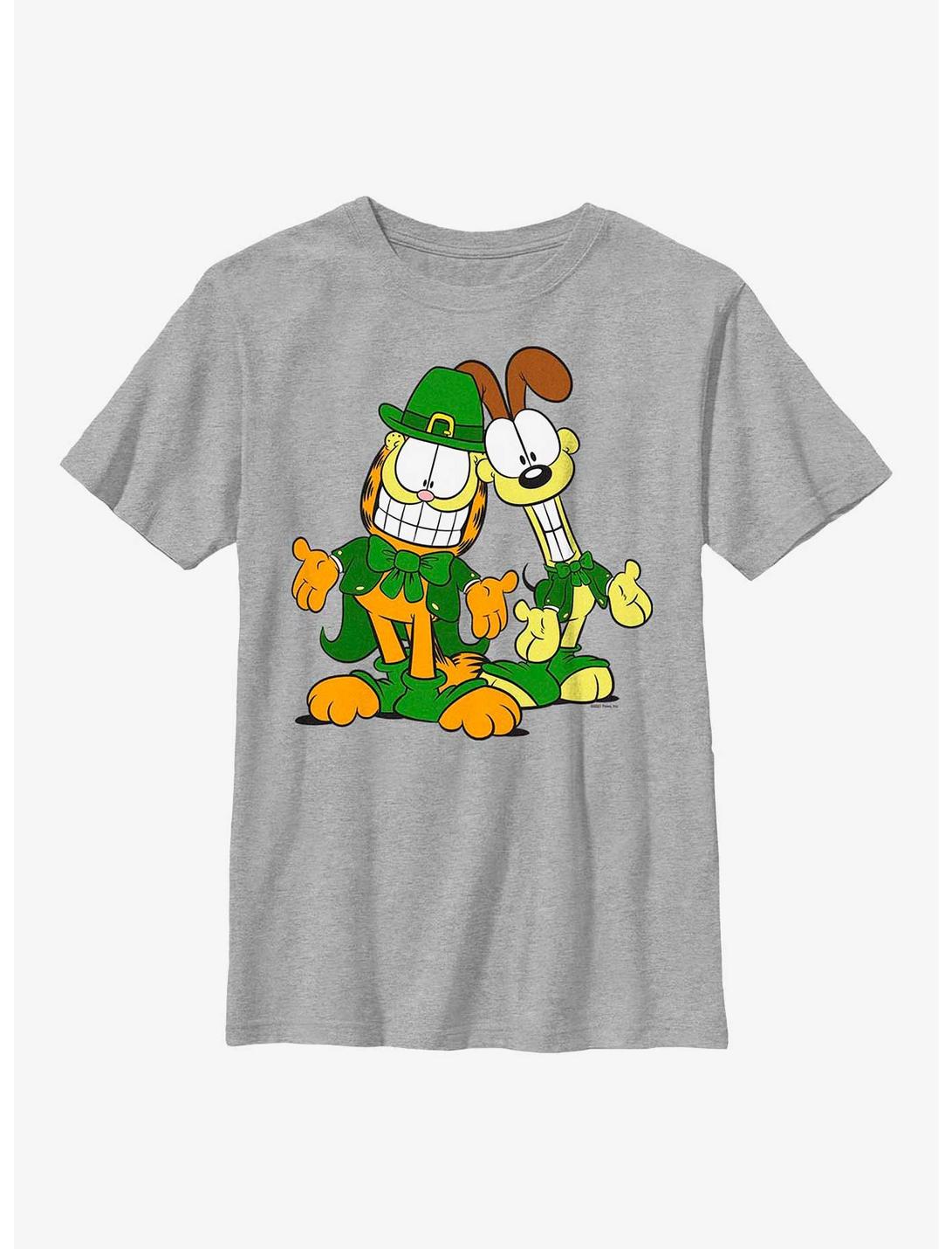 Garfield Leprechaun Duo Youth T-Shirt, ATH HTR, hi-res