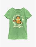 Garfield Lasagna Luck Youth Girl's T-Shirt, GRN APPLE, hi-res