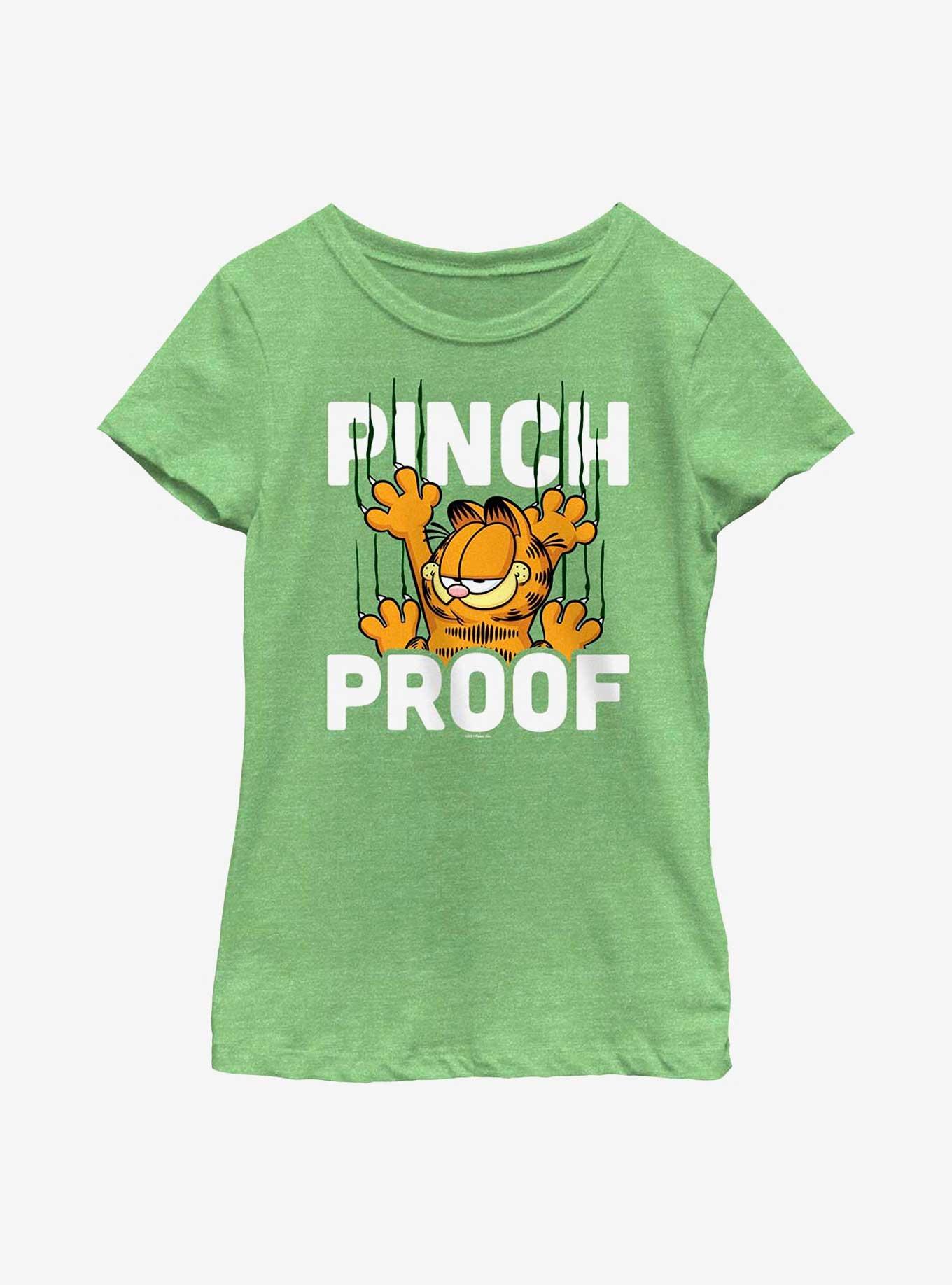 Garfield Pinch Proof Youth Girl's T-Shirt, GRN APPLE, hi-res