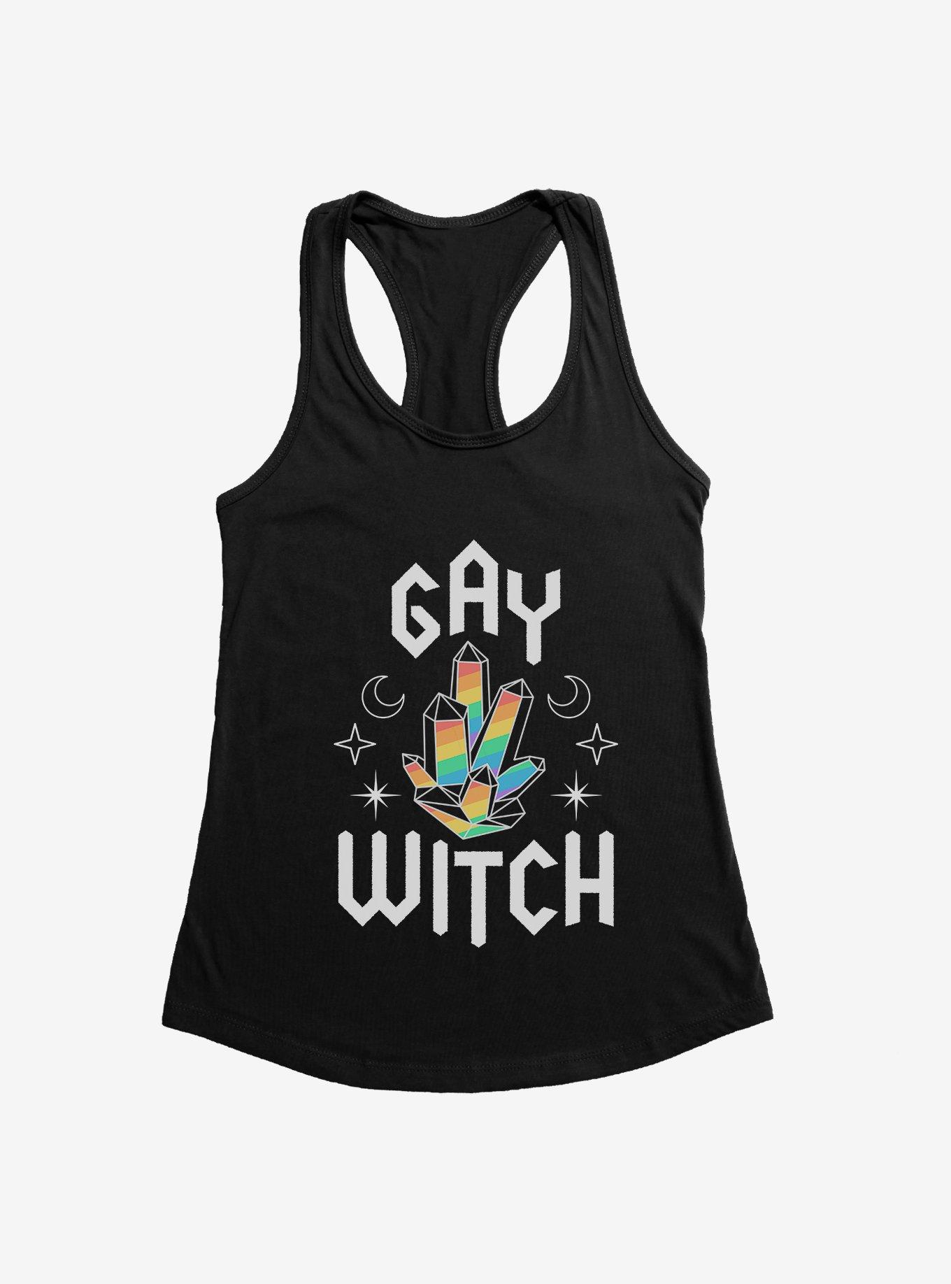 Pride Rainbow Crystals Girls Tank, BLACK, hi-res