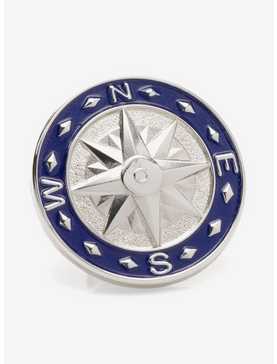 Blue Compass Lapel Pin, , hi-res