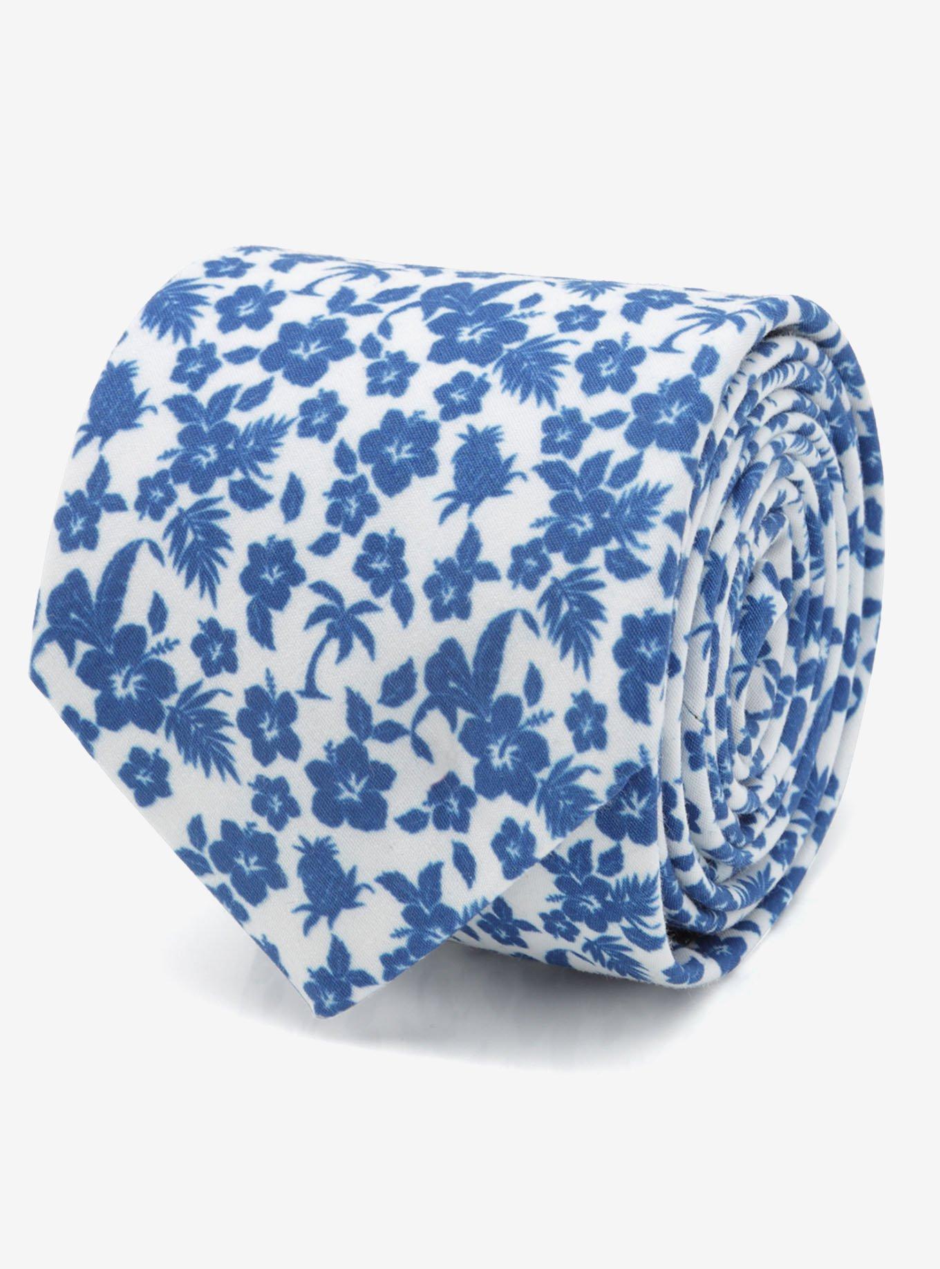 Tropical Blue Men's Tie, , hi-res