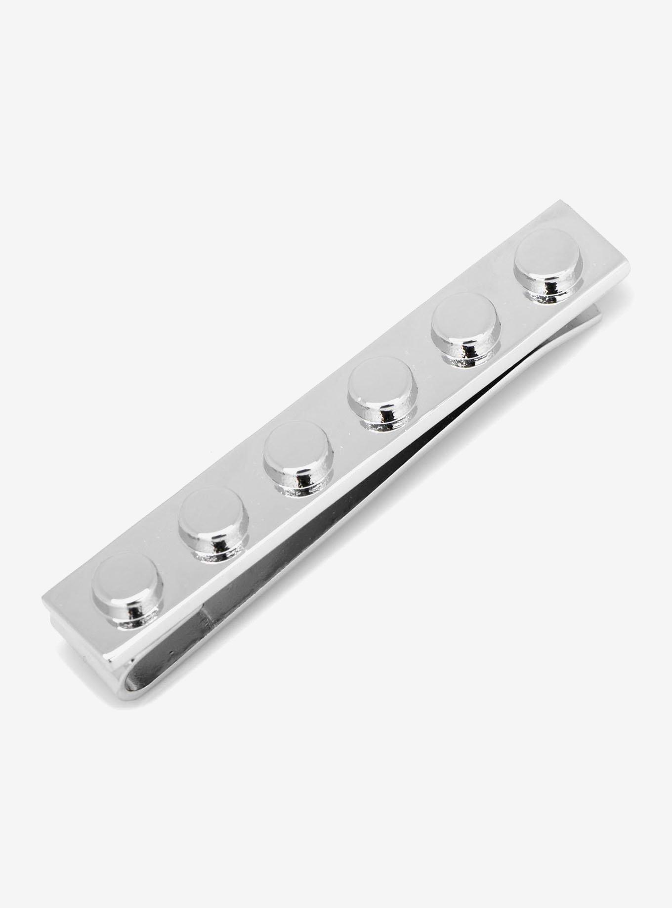 Silver Building Block Tie Bar, , hi-res