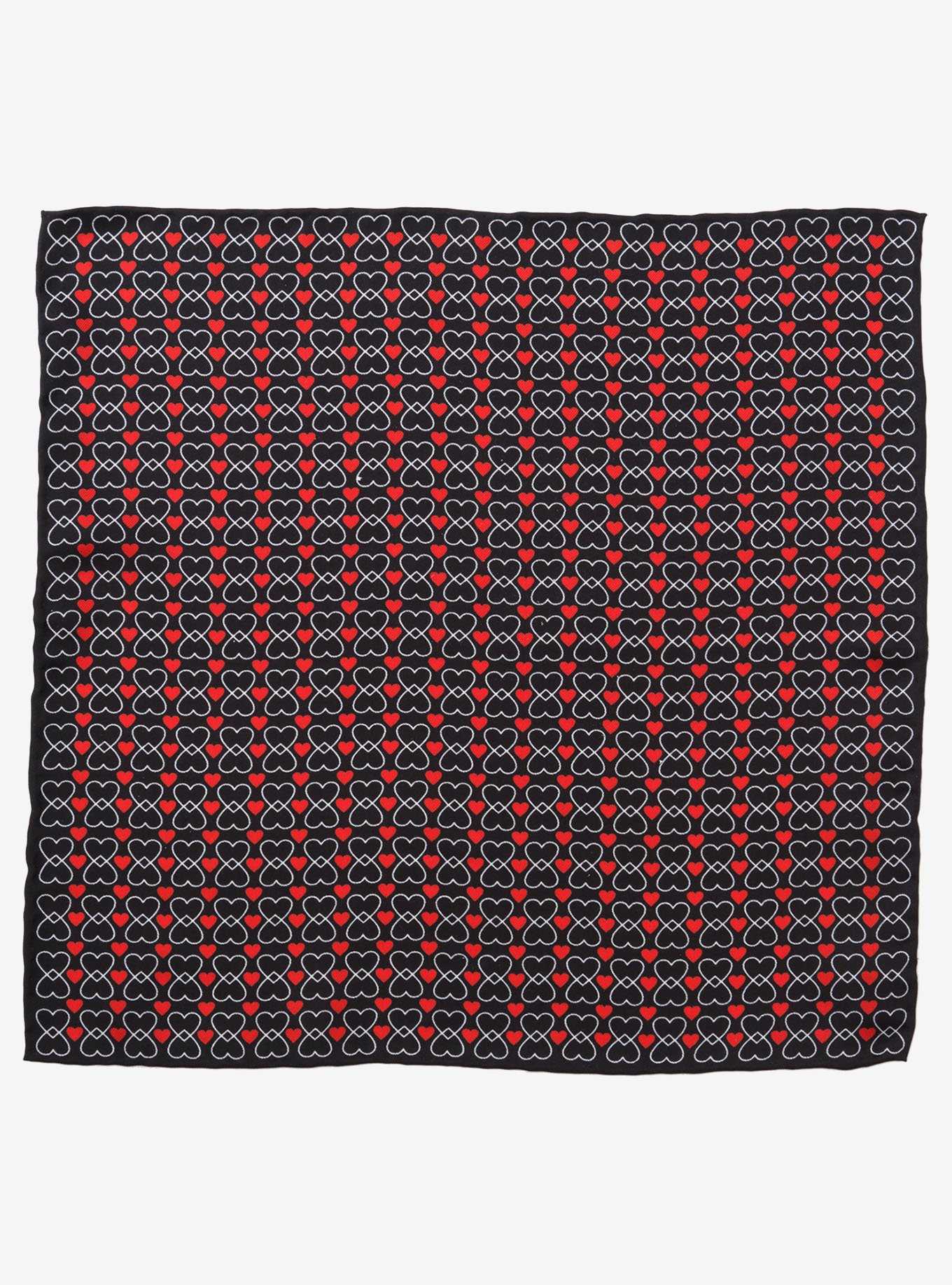 Intertwined Hearts Pocket Square, , hi-res