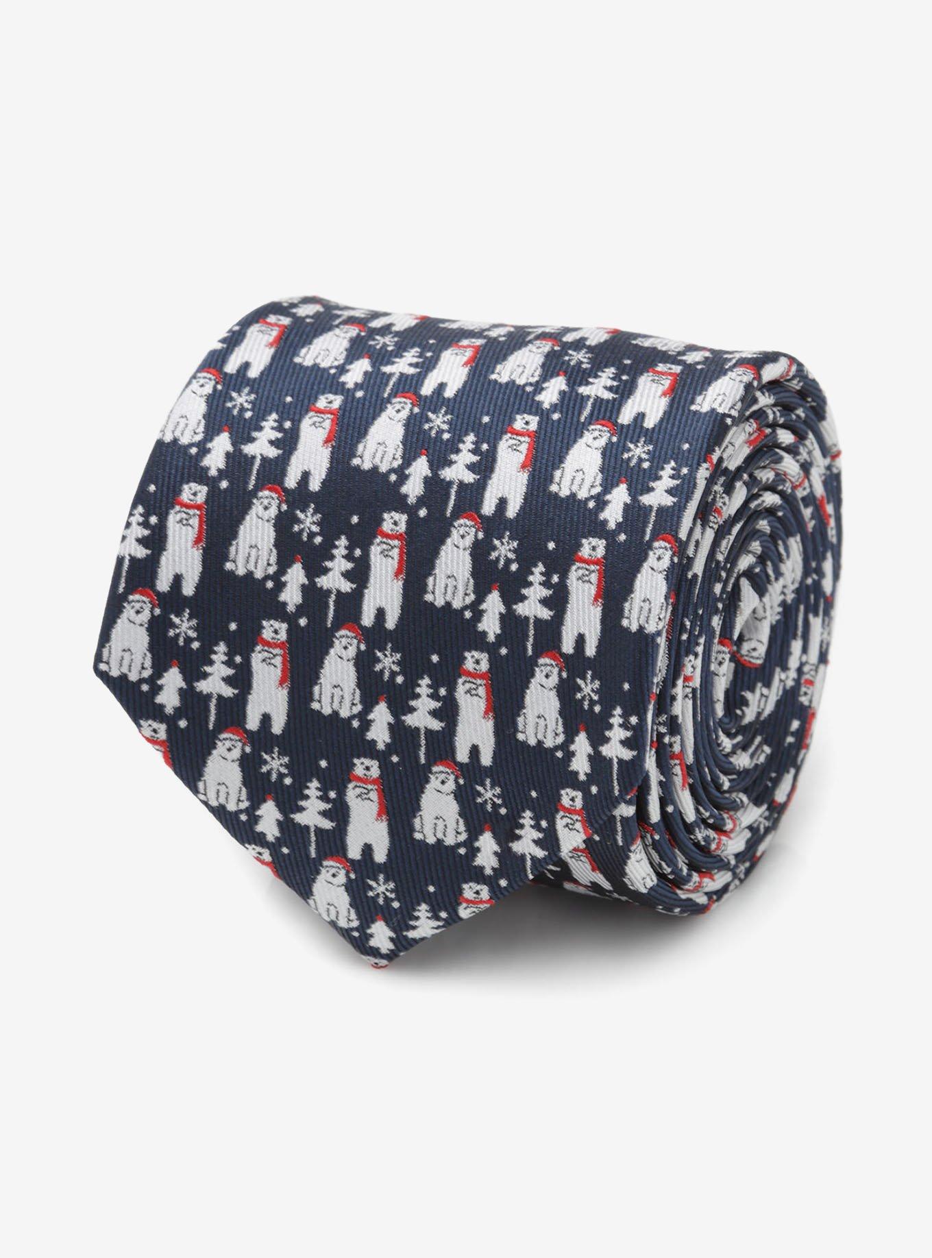 Polar Bear Blue Men's Tie, , hi-res