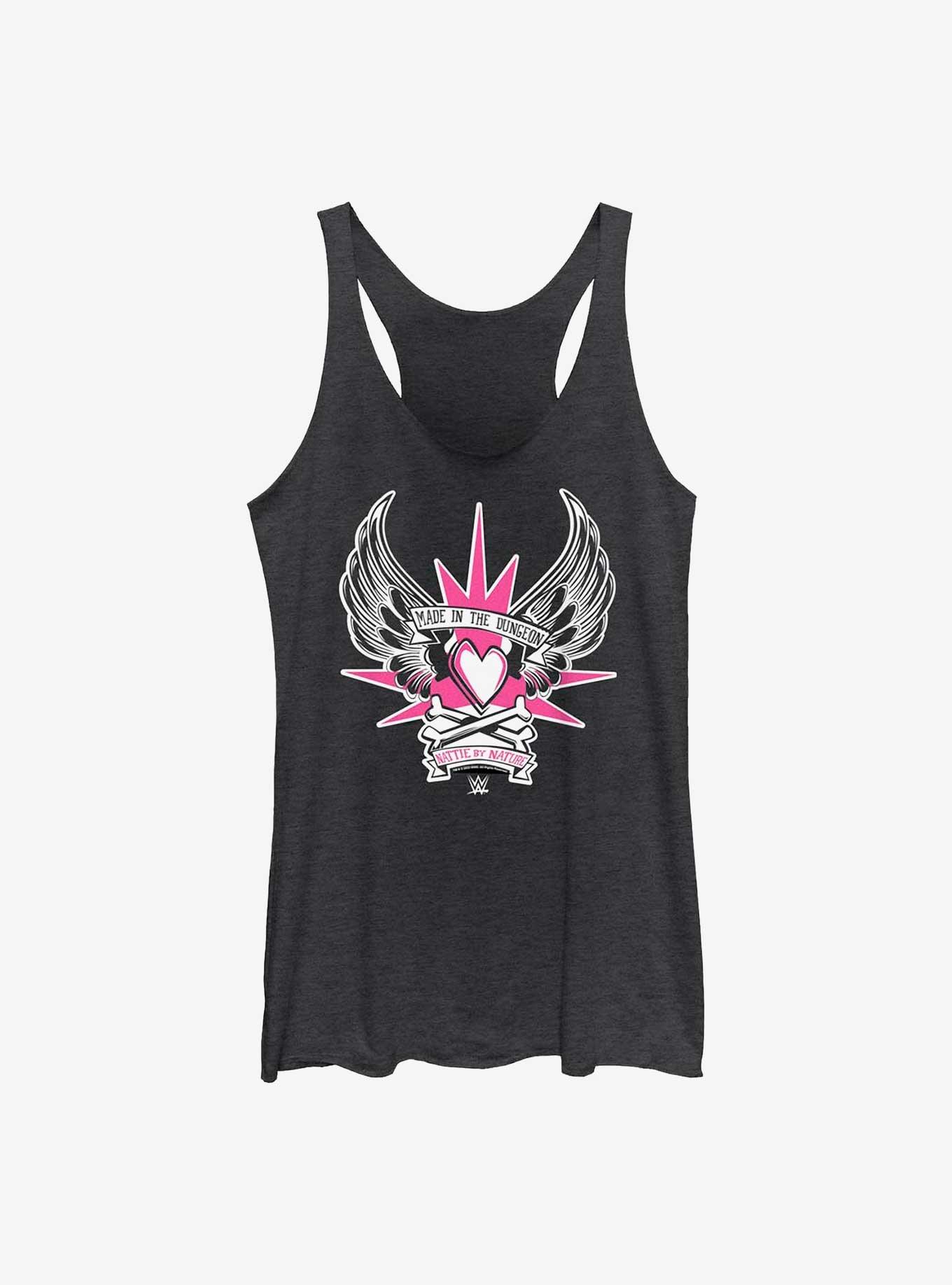WWE Natalya Nattie By Nature Made In The Dungeon Girls Tank, BLK HTR, hi-res