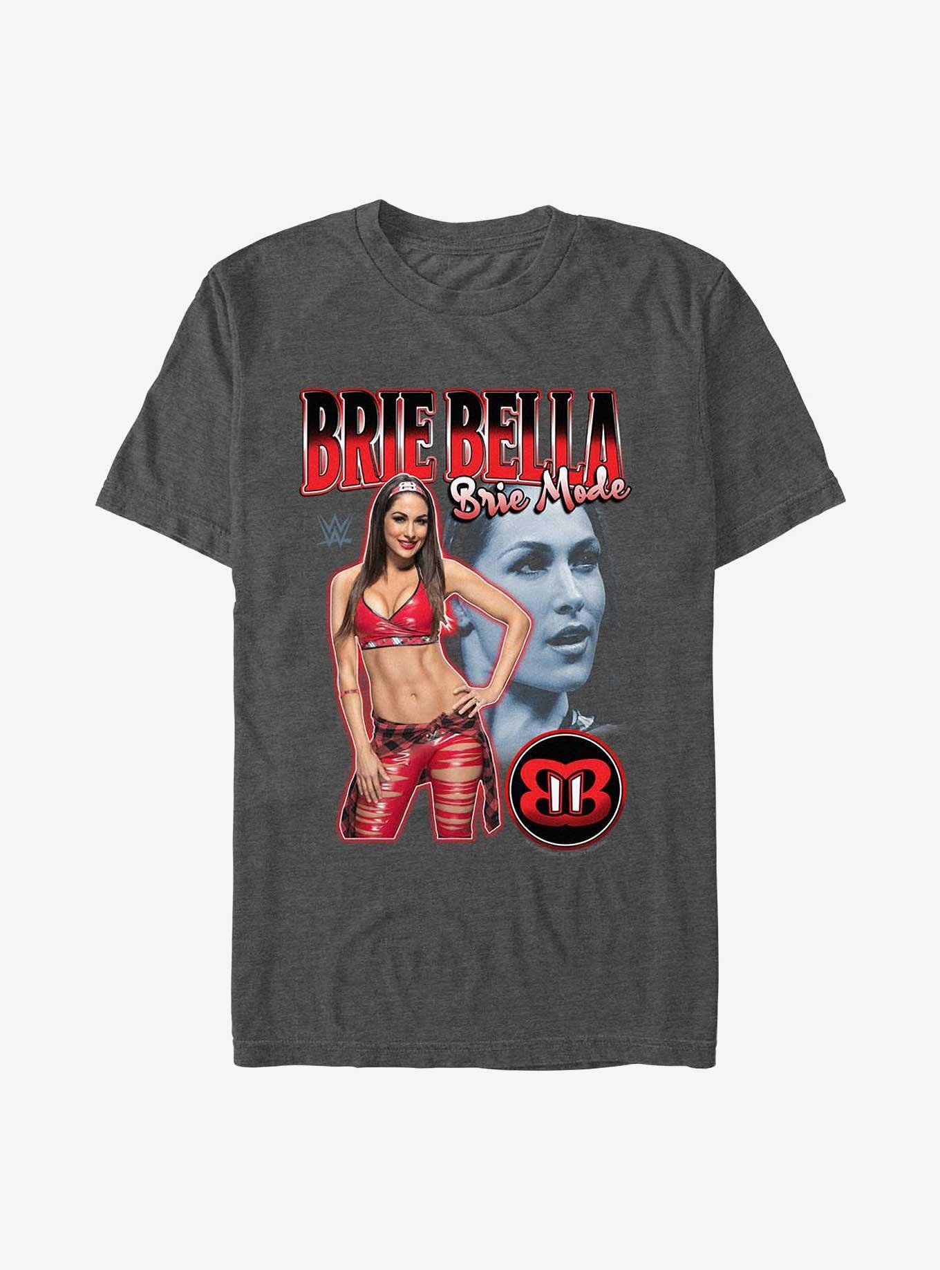 WWE The Bella Twins Brie Bella Brie Mode Poster T-Shirt, CHAR HTR, hi-res
