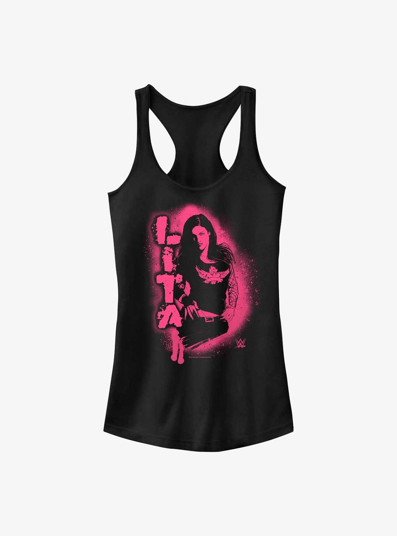 WWE Lita Stencil Portrait Girls Tank, , hi-res