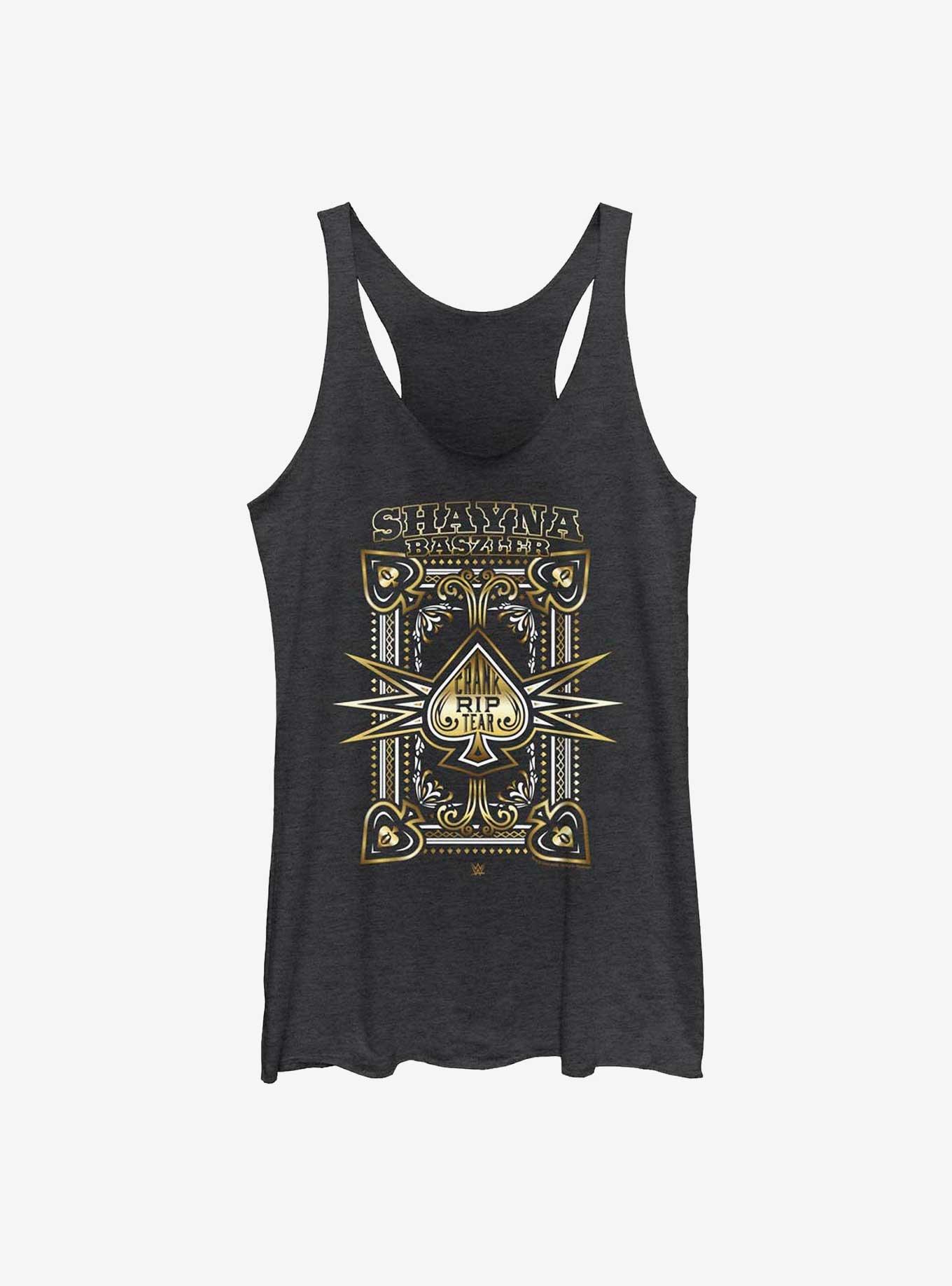 WWE Shayna Baszler Crank Rip Tear Girls Tank, BLK HTR, hi-res