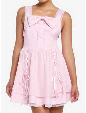 Sweet Society Pink Hearts Lace & Bows Dress, , hi-res