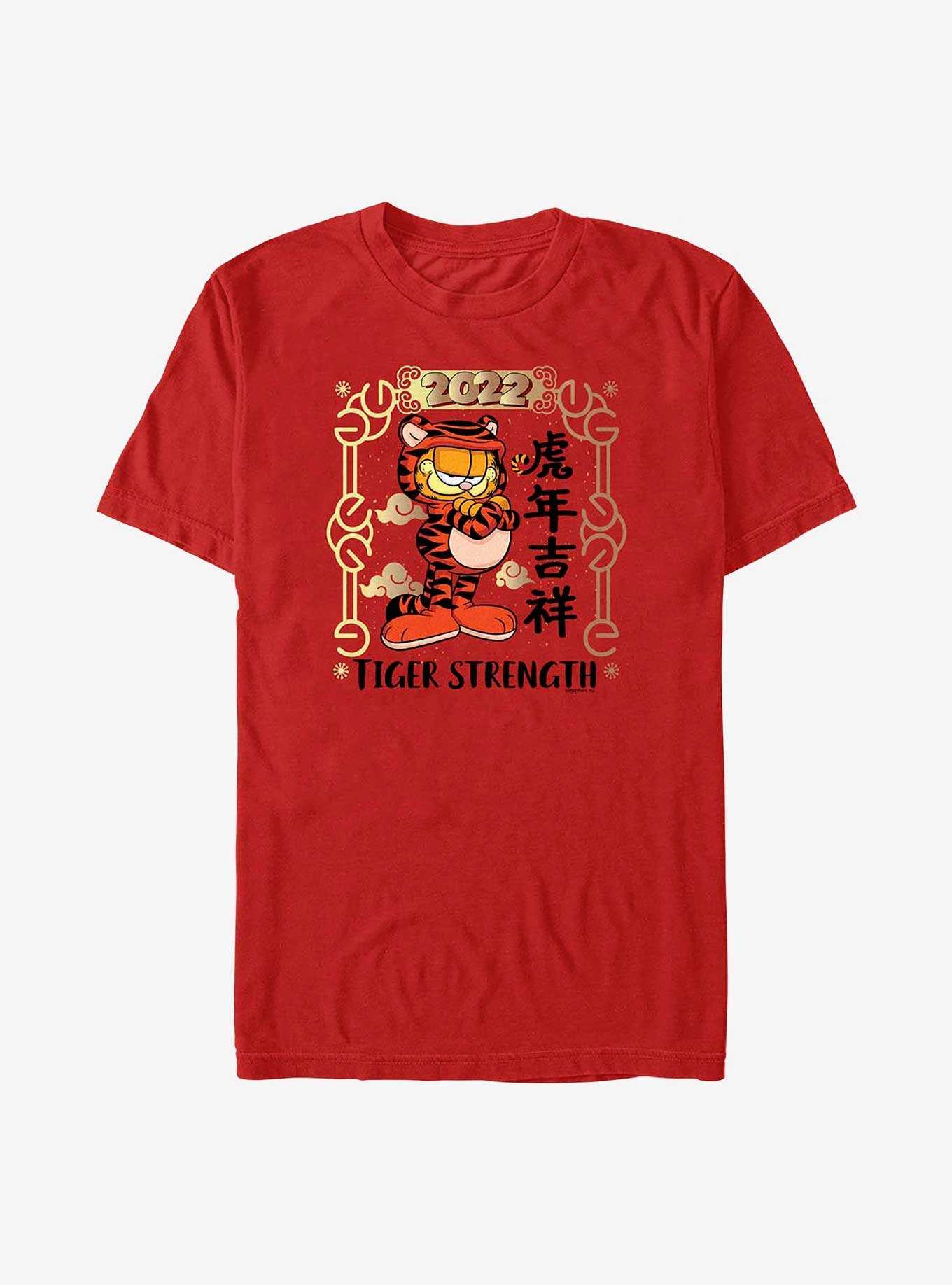 Garfield Tiger Strength Poster T-Shirt, , hi-res