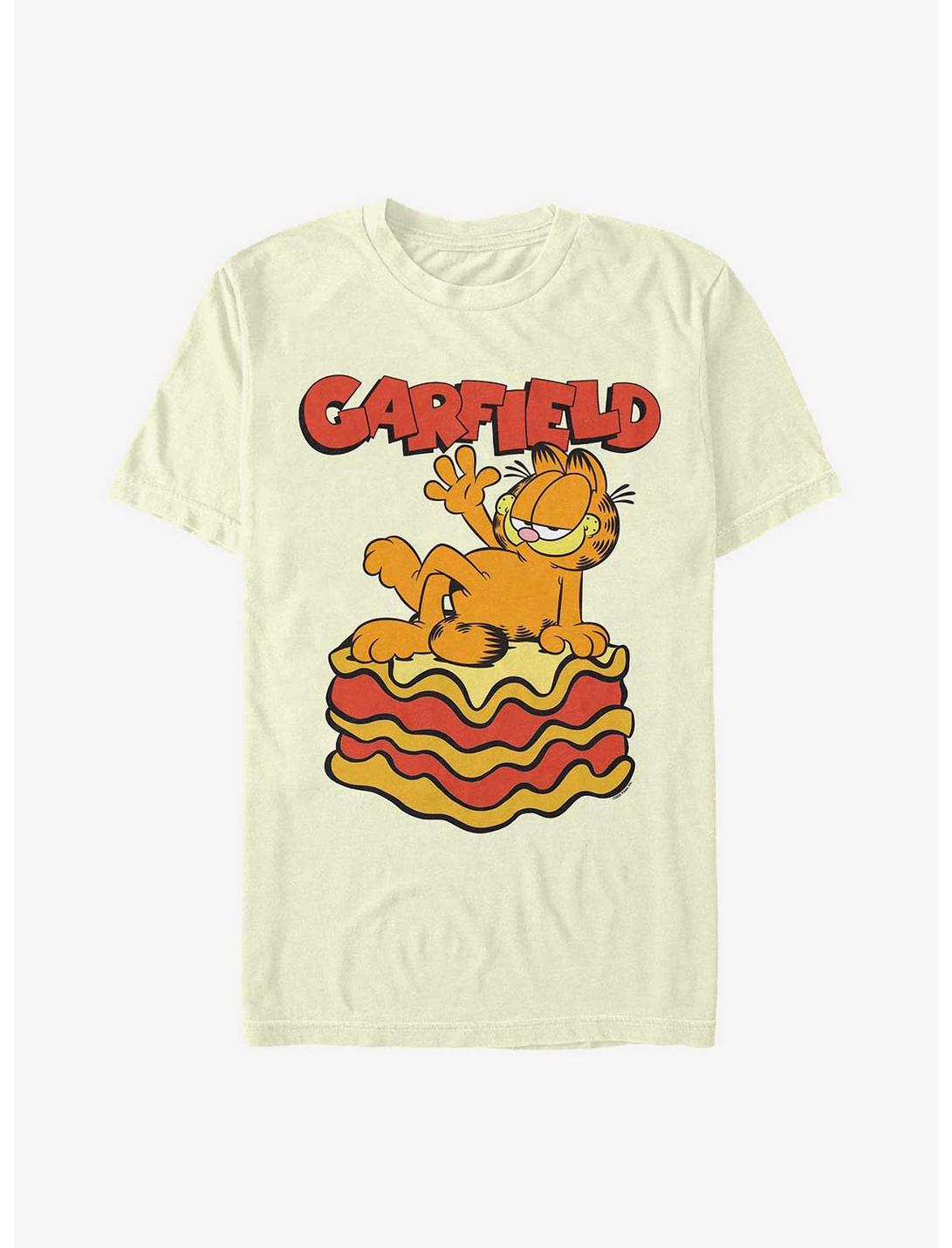Garfield King Of Lasagna T-Shirt, NATURAL, hi-res