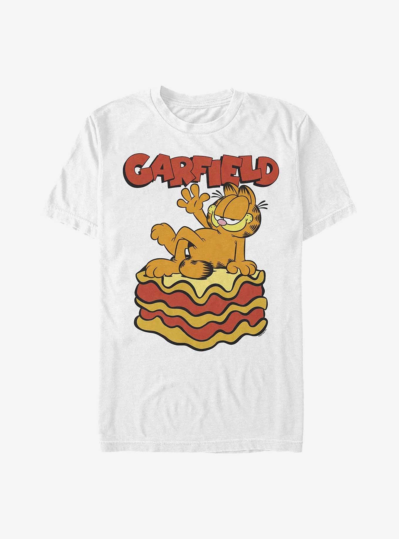 Garfield King Of Lasagna T-Shirt, WHITE, hi-res