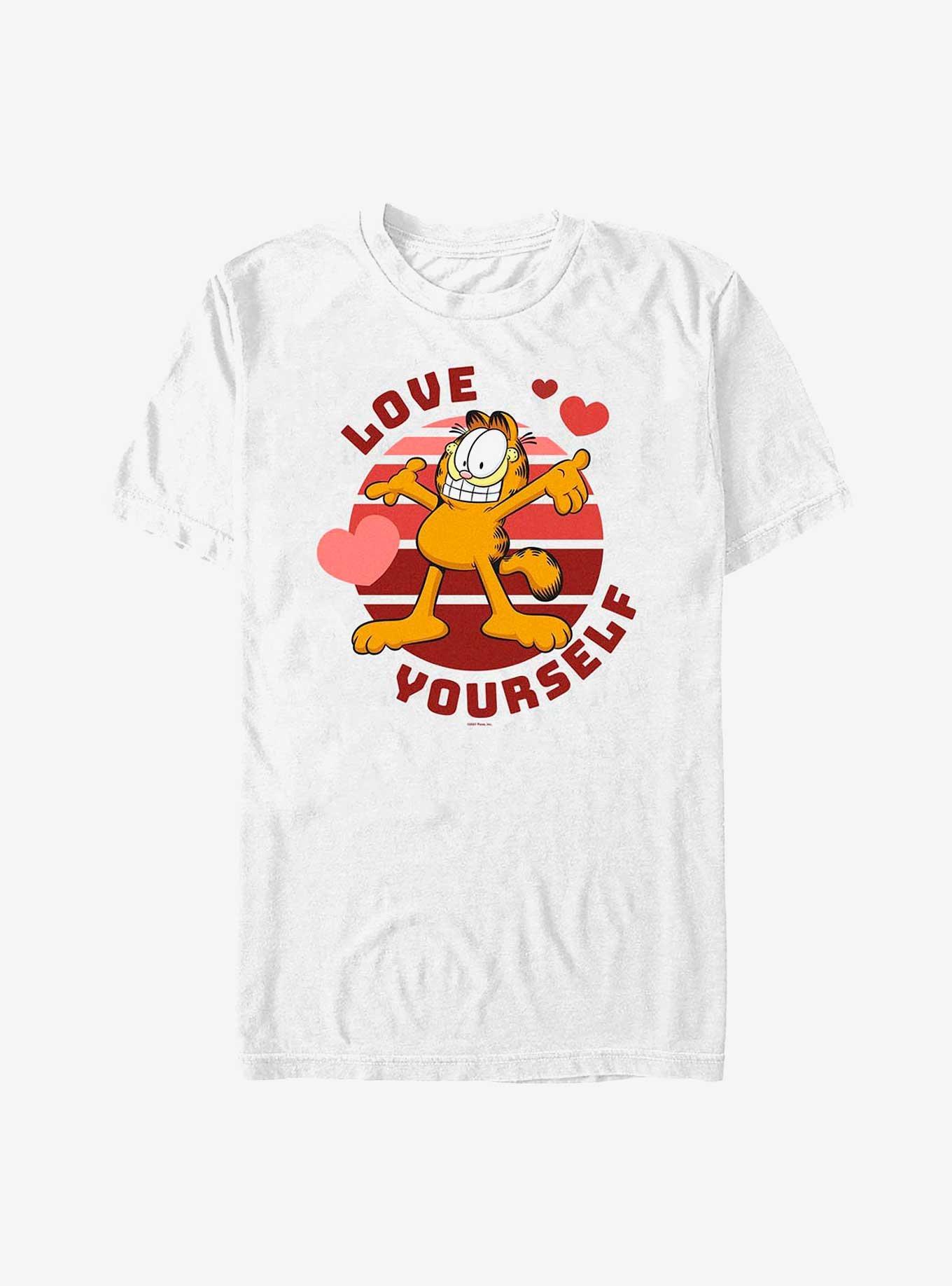 Garfield Self Love T-Shirt, WHITE, hi-res