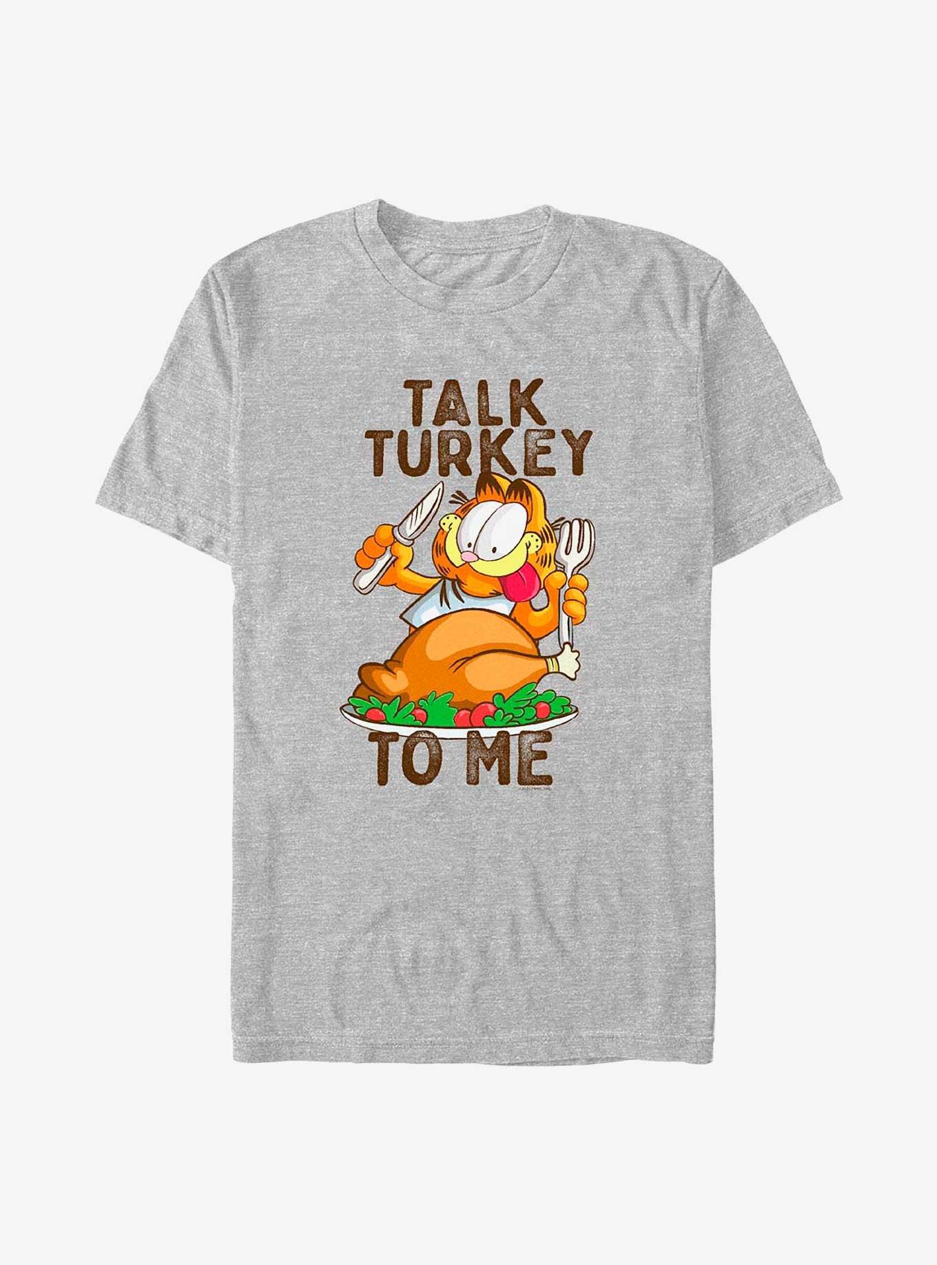 Garfield Talk Turkey To me T-Shirt, , hi-res