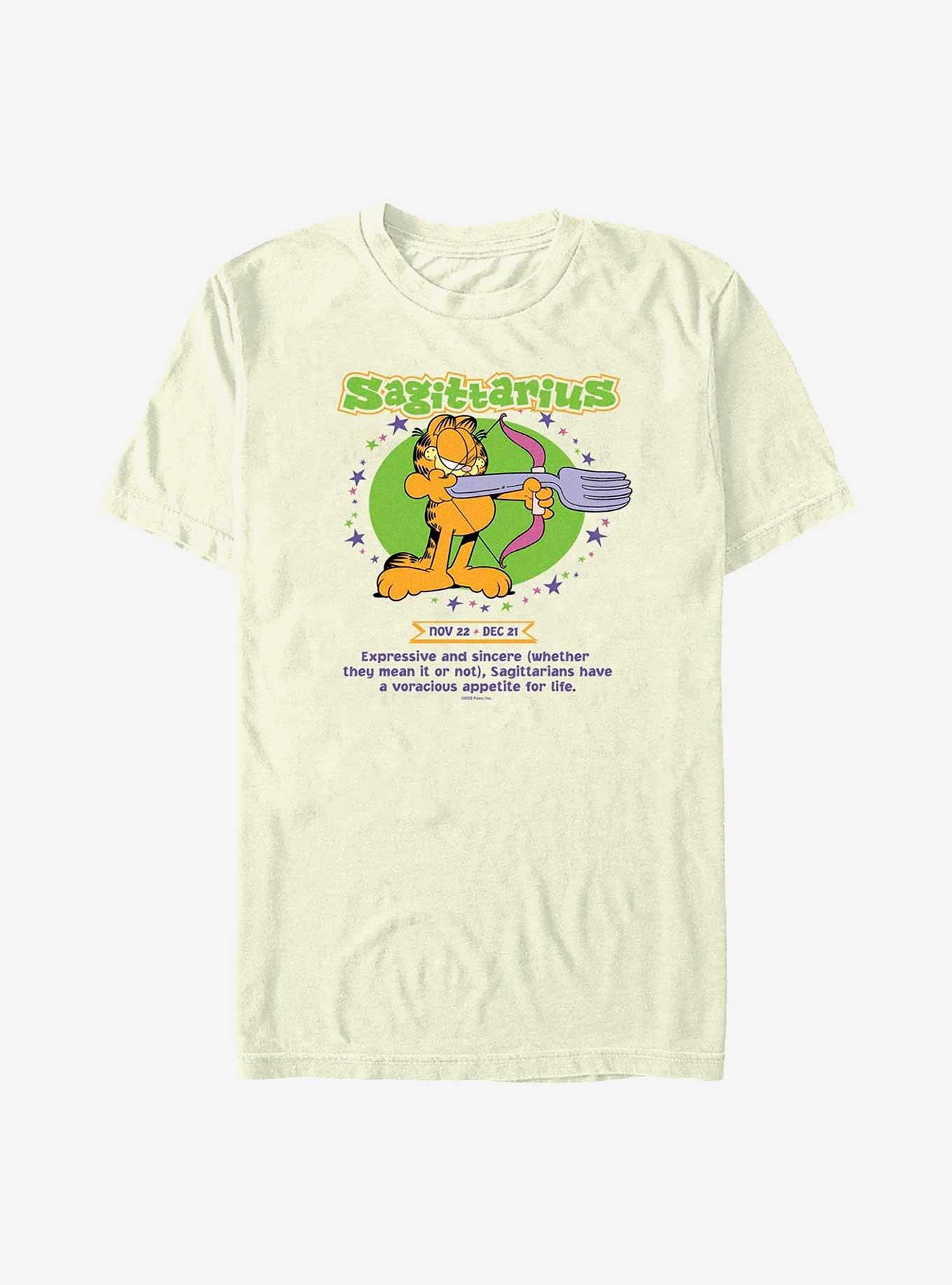 Garfield Sagittarius Horoscope T-Shirt, NATURAL, hi-res