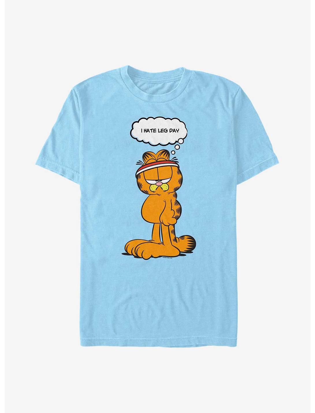 Garfield Leg Day T-Shirt, LT BLUE, hi-res