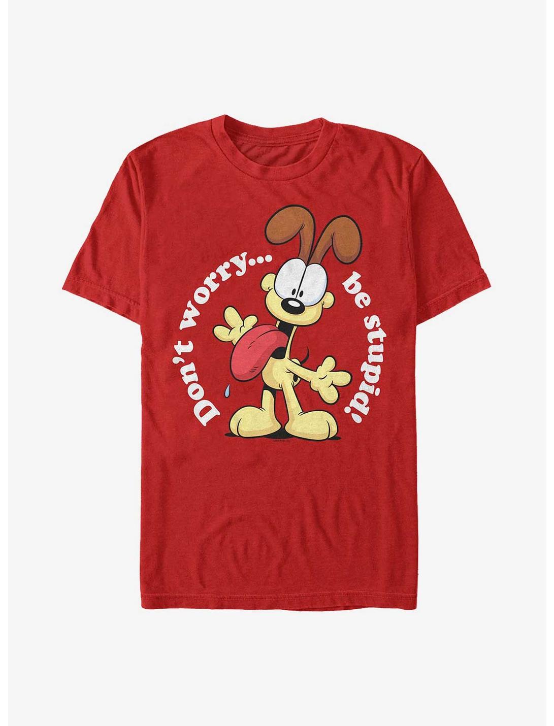 Garfield Odie Be Stupid T-Shirt, RED, hi-res