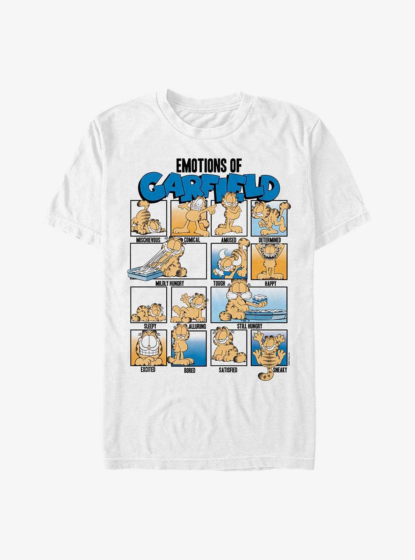 Garfield Emotions Of Garfield T-Shirt, WHITE, hi-res