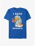 Garfield I Hate Mondays T-Shirt, ROYAL, hi-res