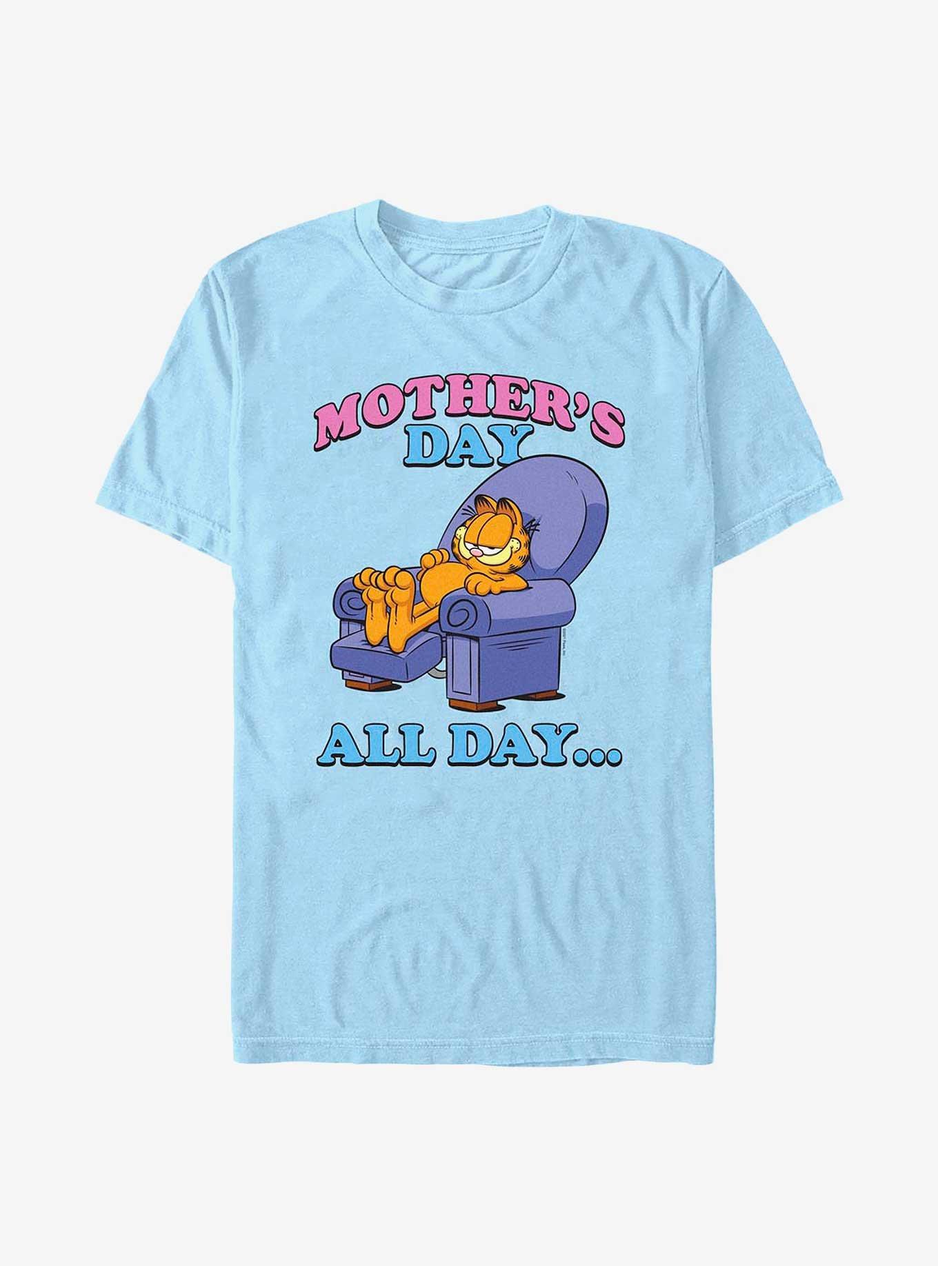 Garfield Mother's Day All Day T-Shirt, LT BLUE, hi-res