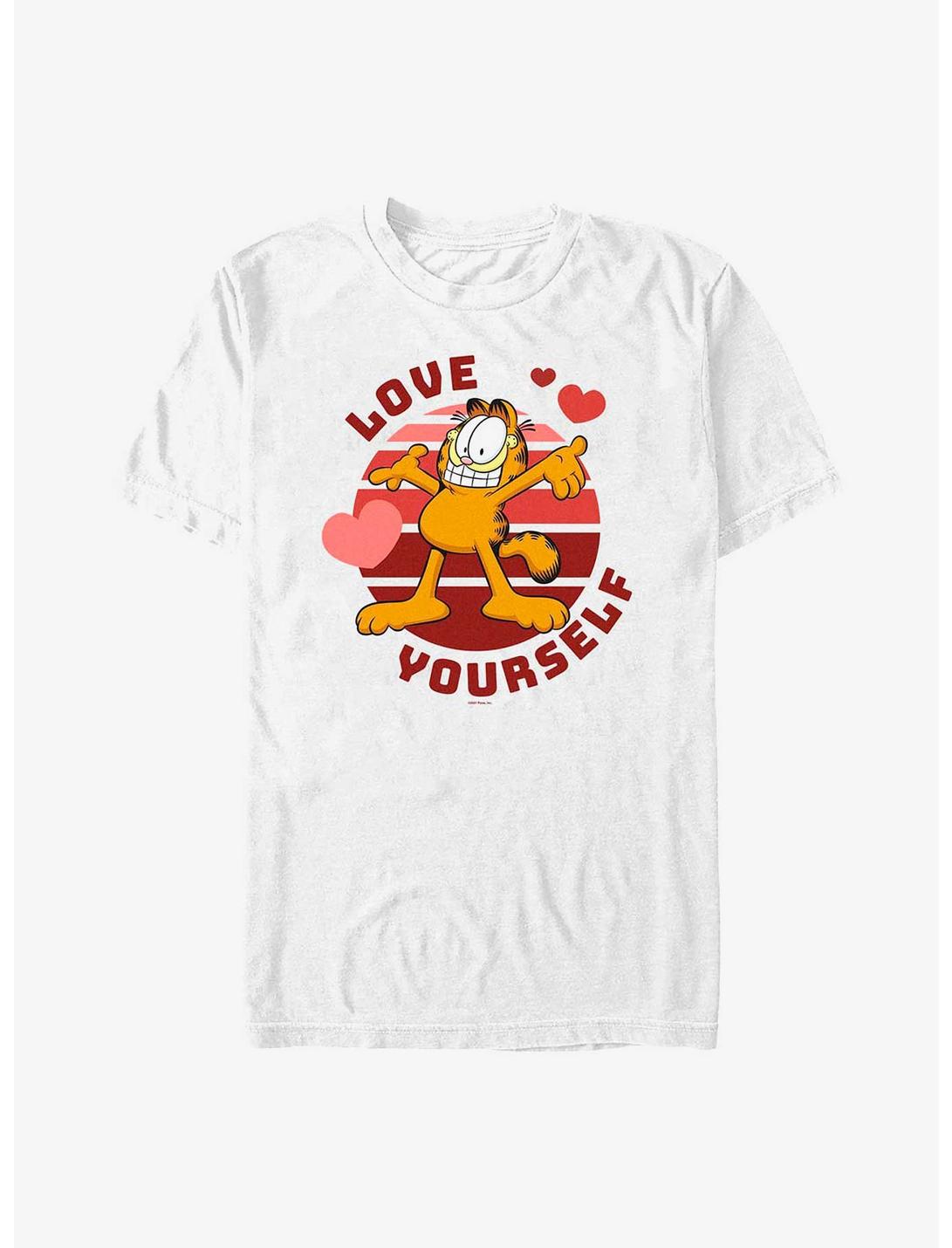 Garfield Self Love T-Shirt, WHITE, hi-res