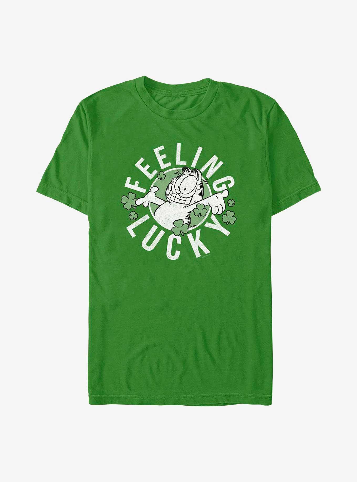 Garfield Feeling Lucky T-Shirt, KELLY, hi-res view 1