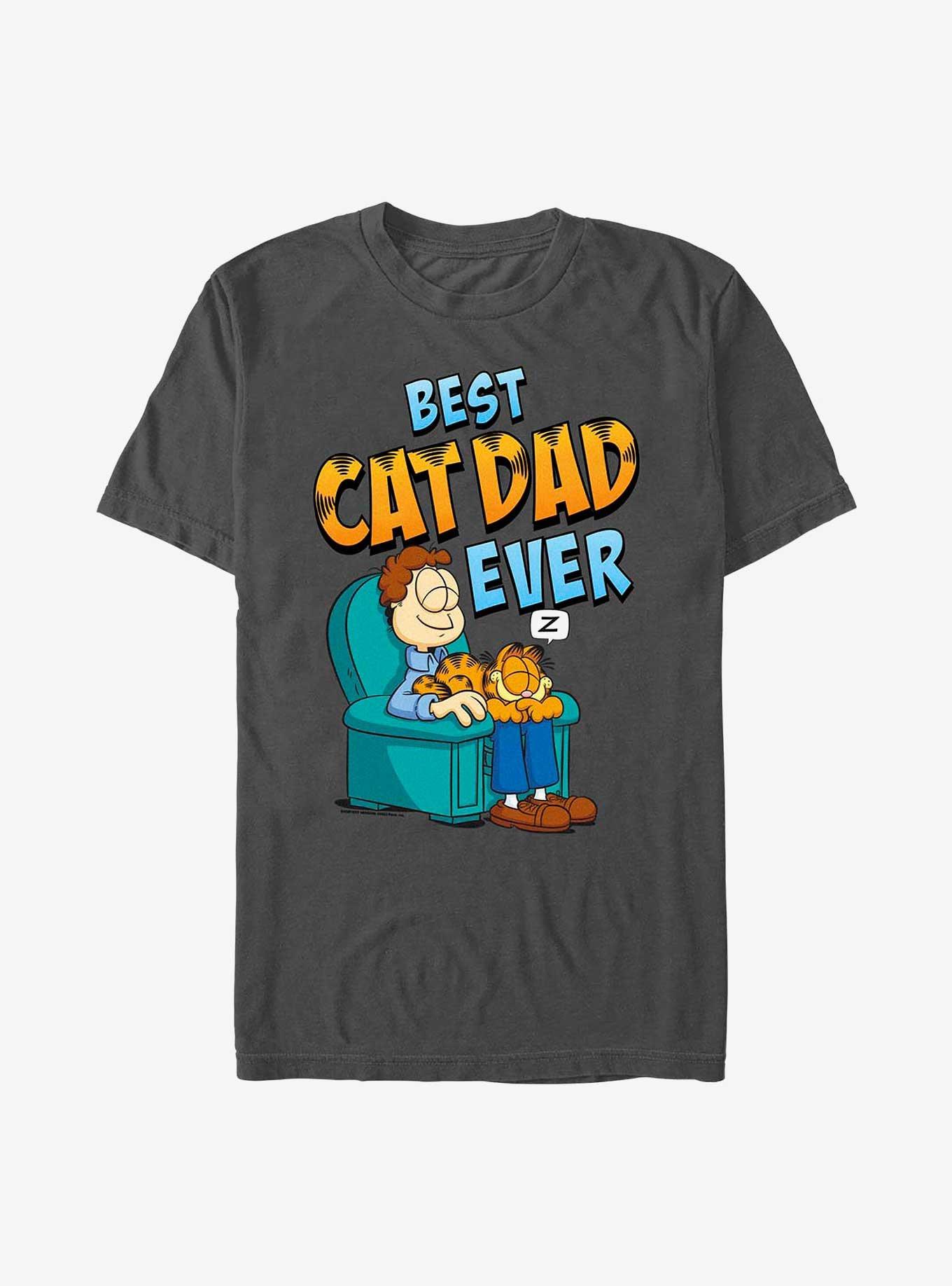 Garfield Best Cat Daddy T-Shirt, CHARCOAL, hi-res
