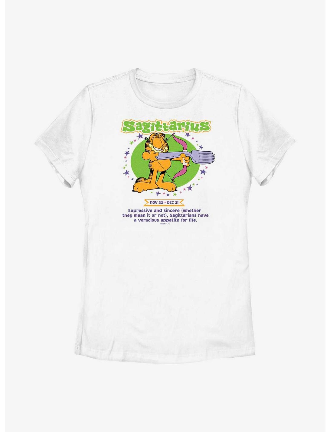 Garfield Sagittarius Horoscope Women's T-Shirt, WHITE, hi-res