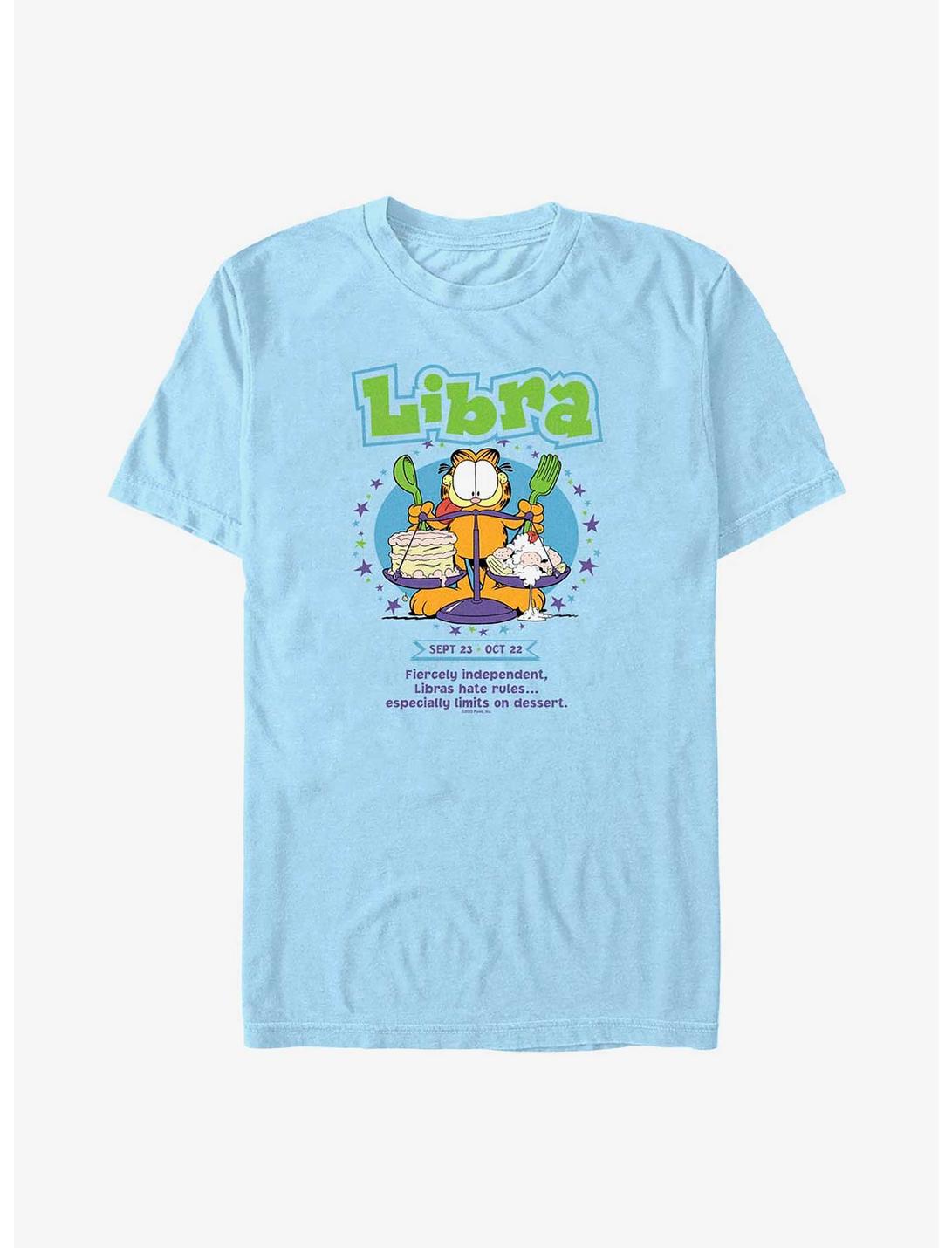 Garfield Libra Horoscope T-Shirt, LT BLUE, hi-res