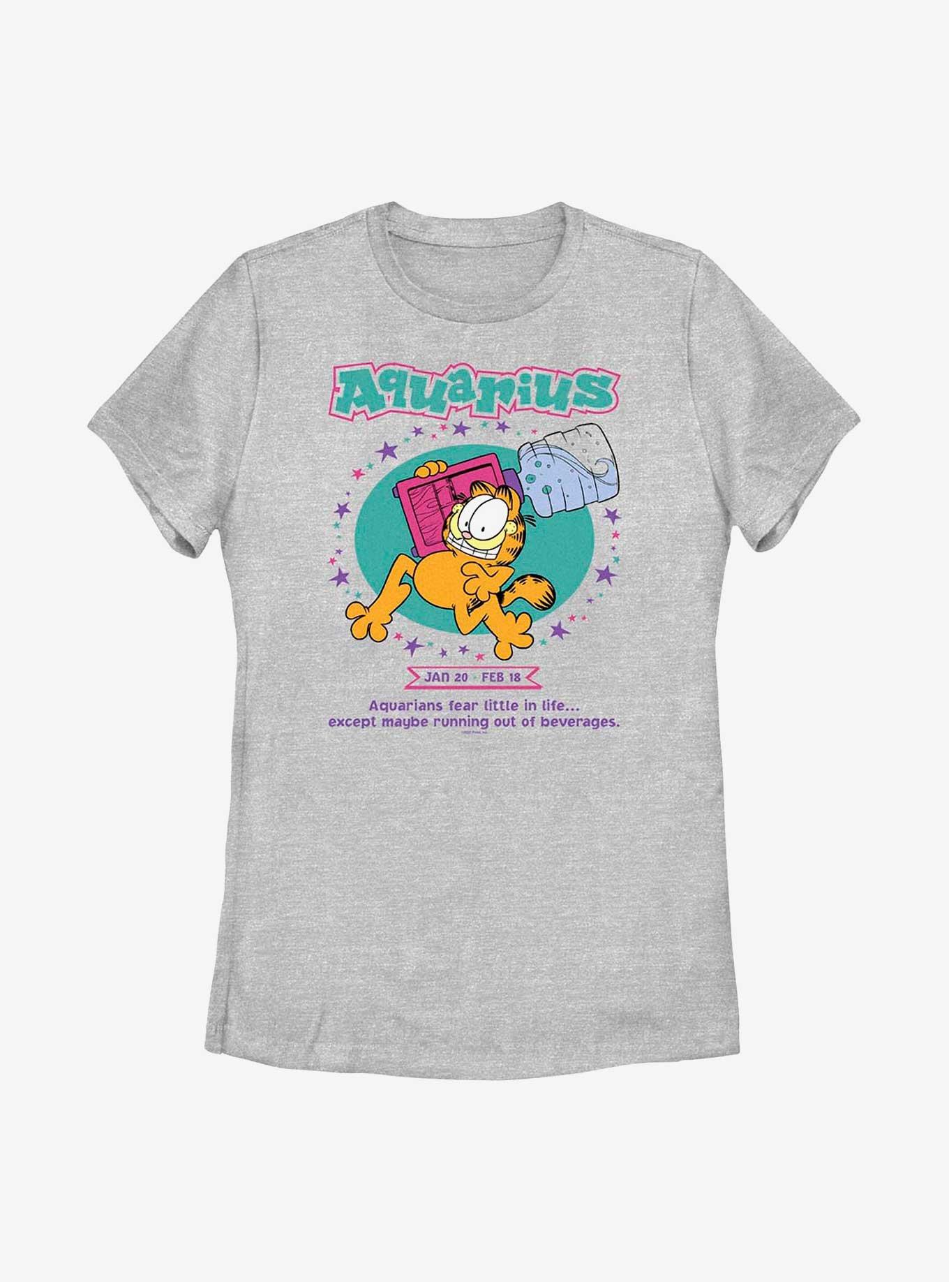 Garfield Aquarius Horoscope Women's T-Shirt, ATH HTR, hi-res