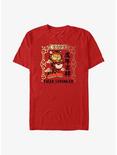 Garfield Tiger Strength Poster T-Shirt, RED, hi-res